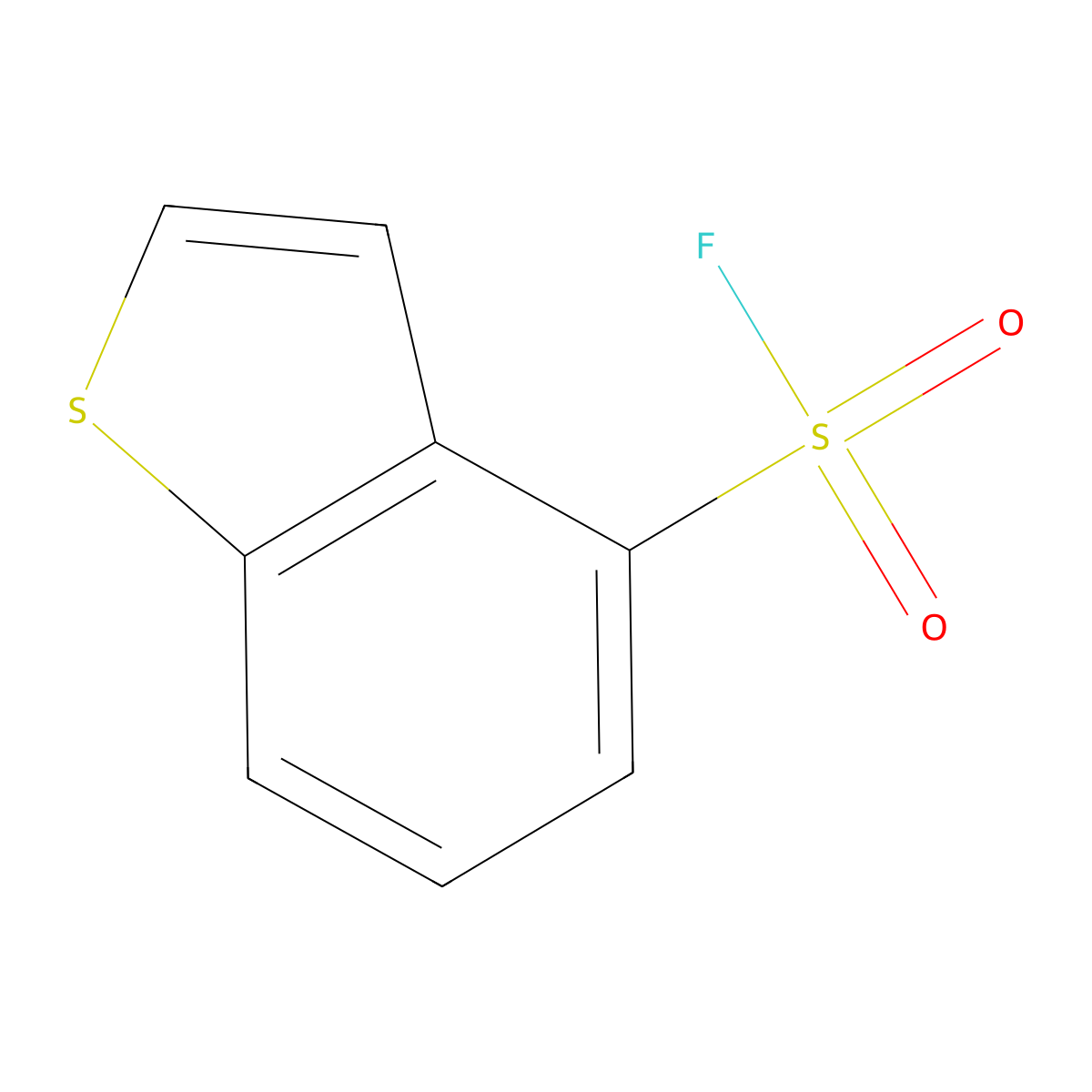 1-Benzothiophene-4-sulfonyl fluoride molecular structure, CAS 2303427-54-3