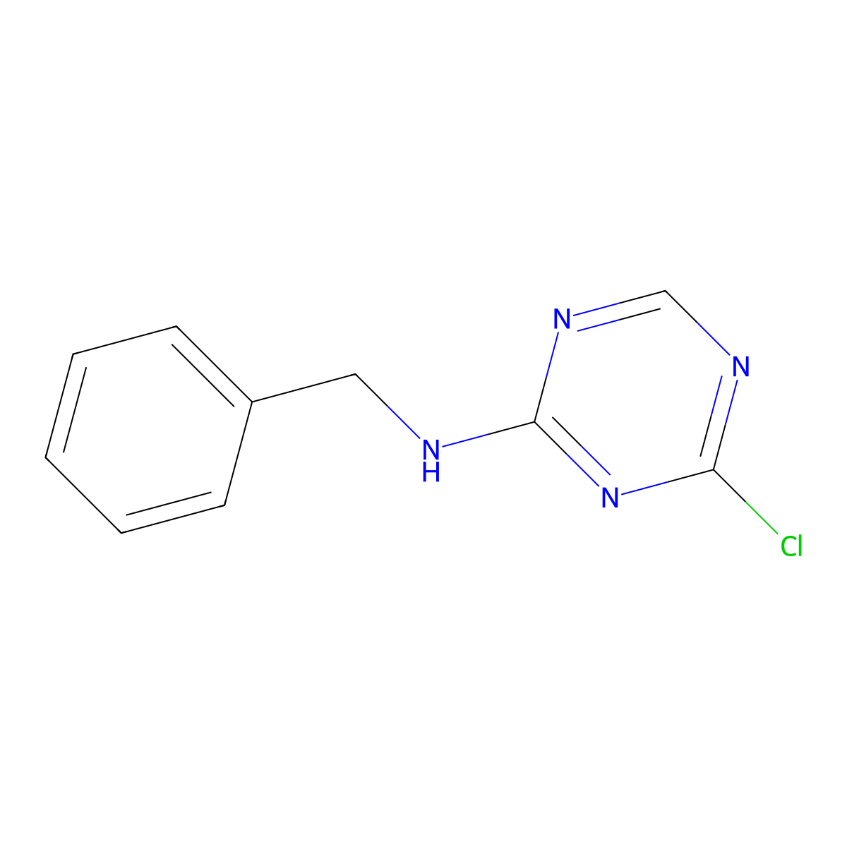 N-benzyl-4-chloro-1,3,5-triazin-2-amine molecular structure, CAS 2303460-68-4