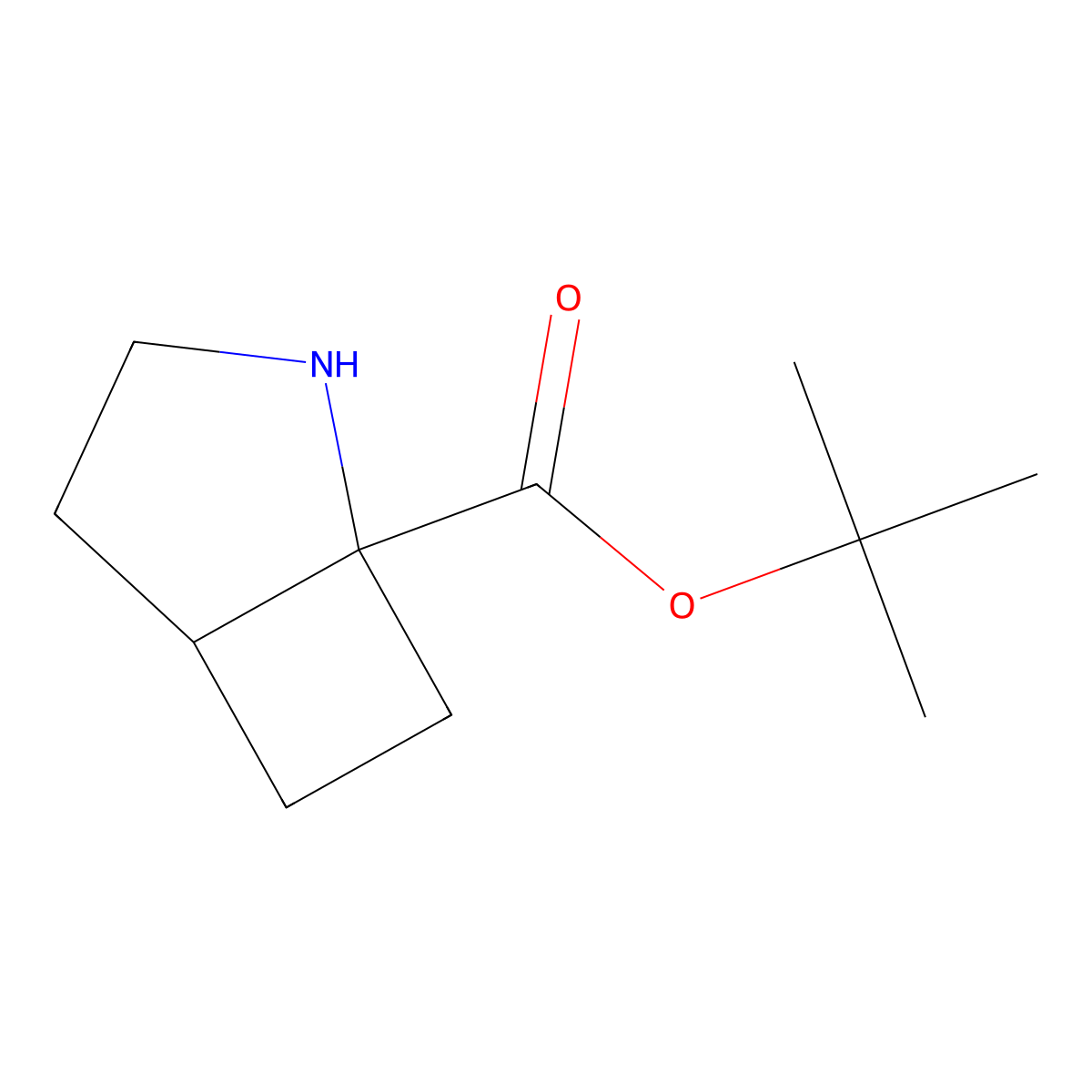 Tert-butyl 2-azabicyclo[3.2.0]heptane-1-carboxylate molecular structure, CAS 2303497-39-2