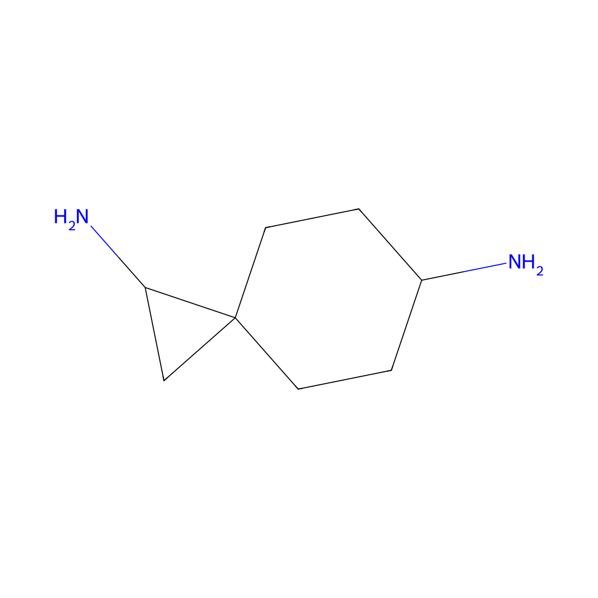 Spiro[2.5]octane-1,6-diamine molecular structure, CAS 2303552-96-5