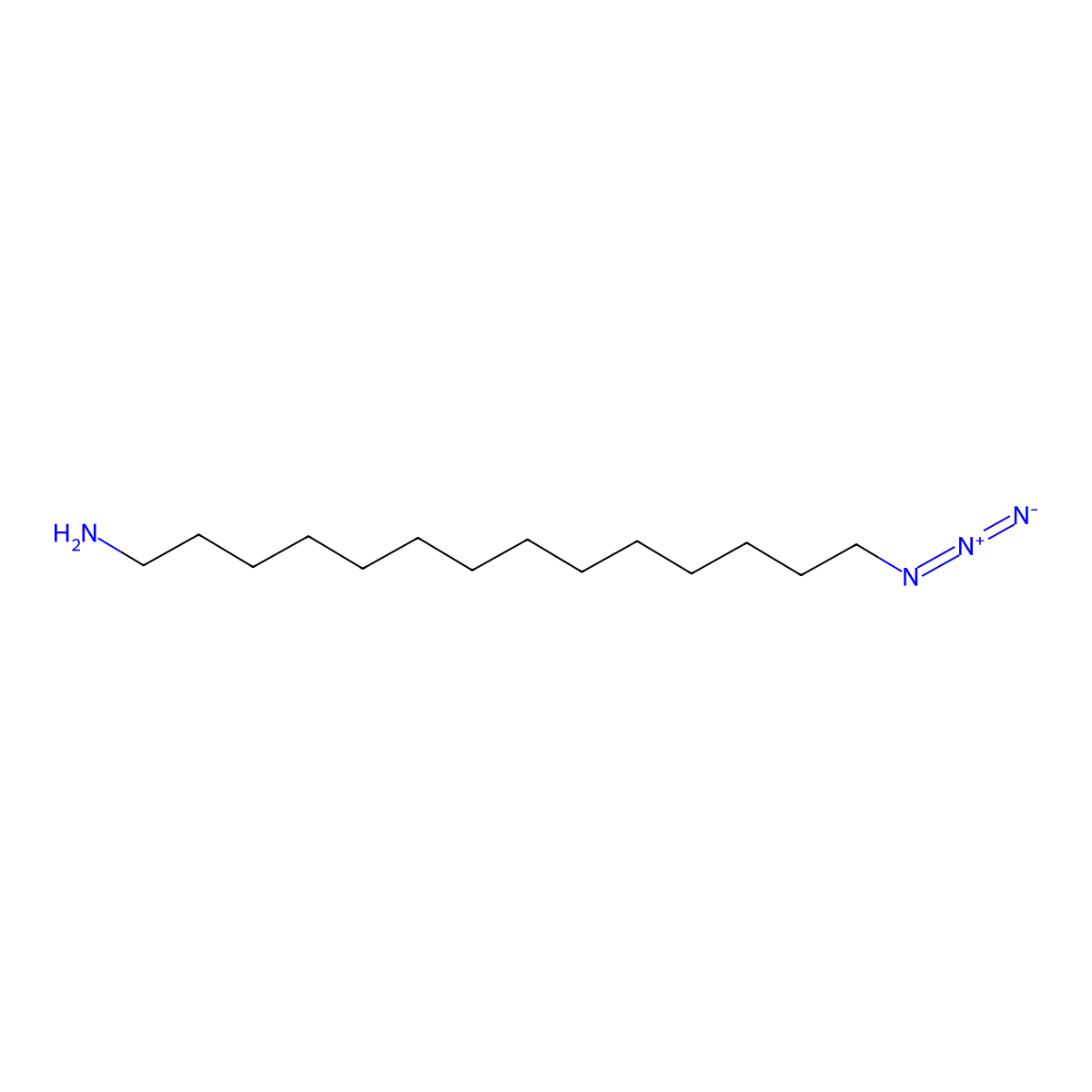 14-Azidotetradecan-1-amine molecular structure, CAS 2303565-60-6