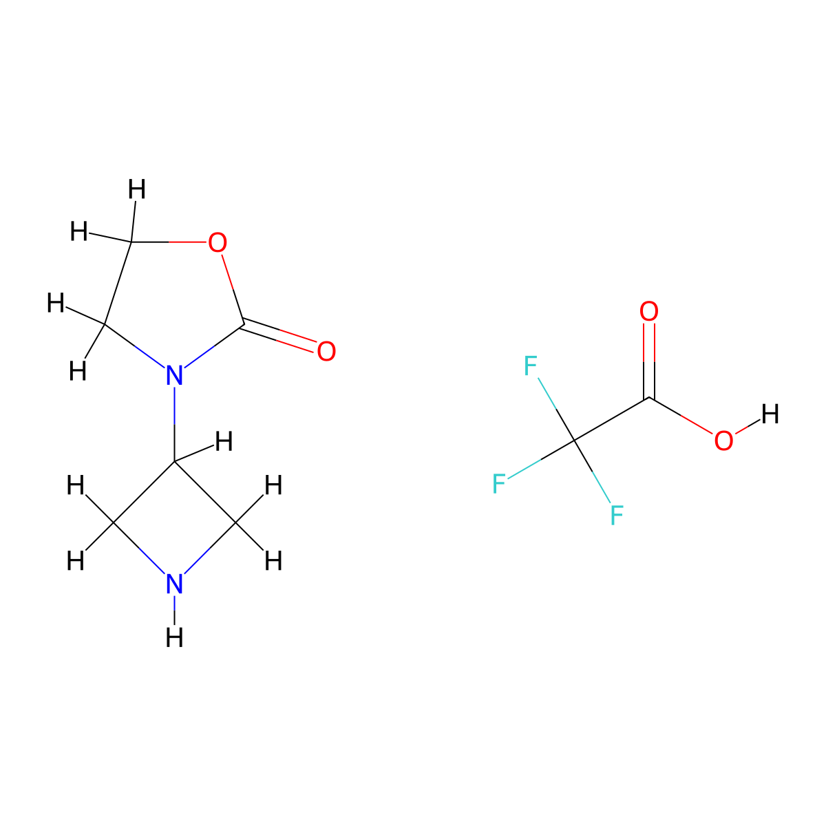 3-(Azetidin-3-yl)oxazolidin-2-one 2,2,2-trifluoroacetate molecular structure, CAS 2303565-63-9