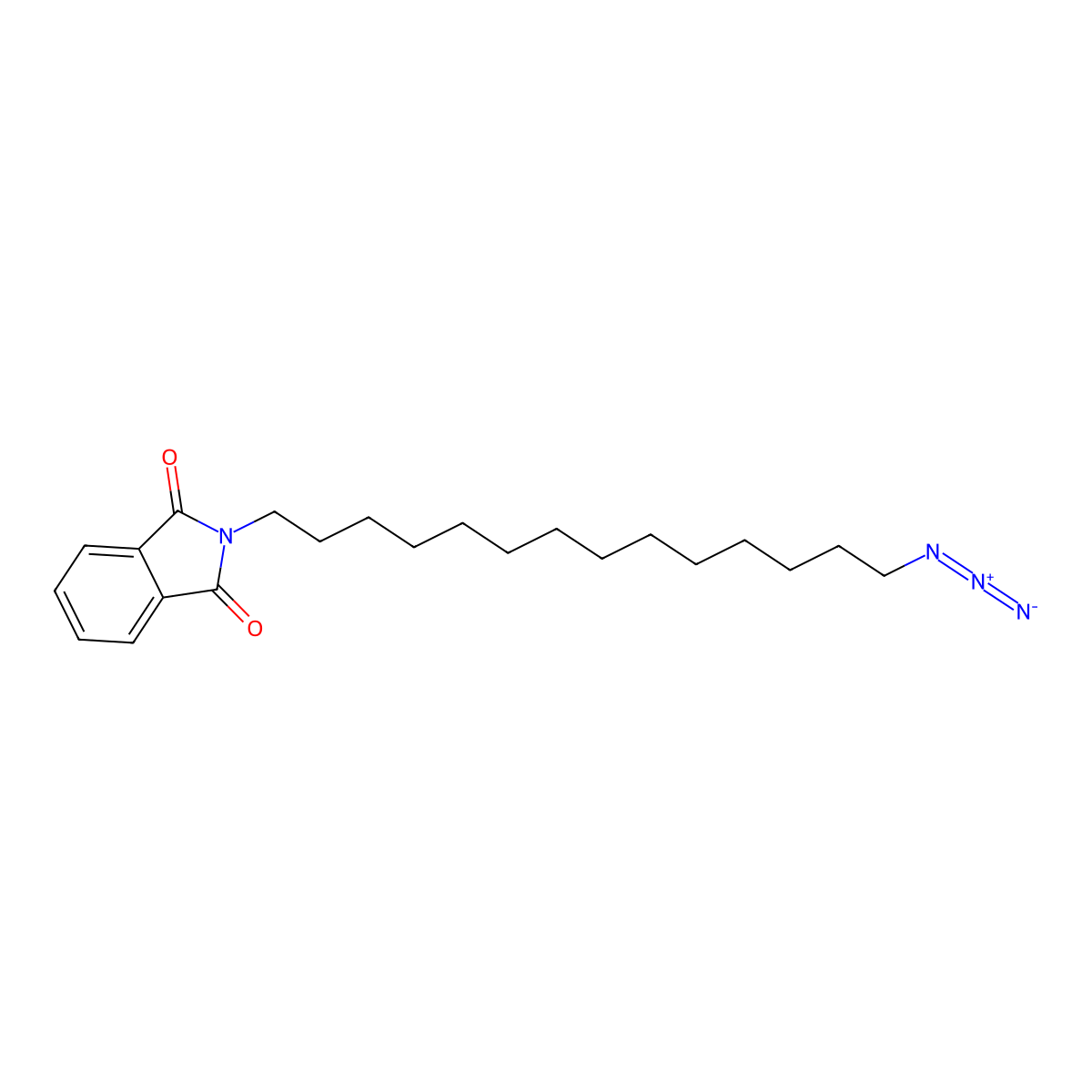 2-(14-azidotetradecyl)-2,3-dihydro-1H-isoindole-1,3-dione molecular structure, CAS 2303565-75-3