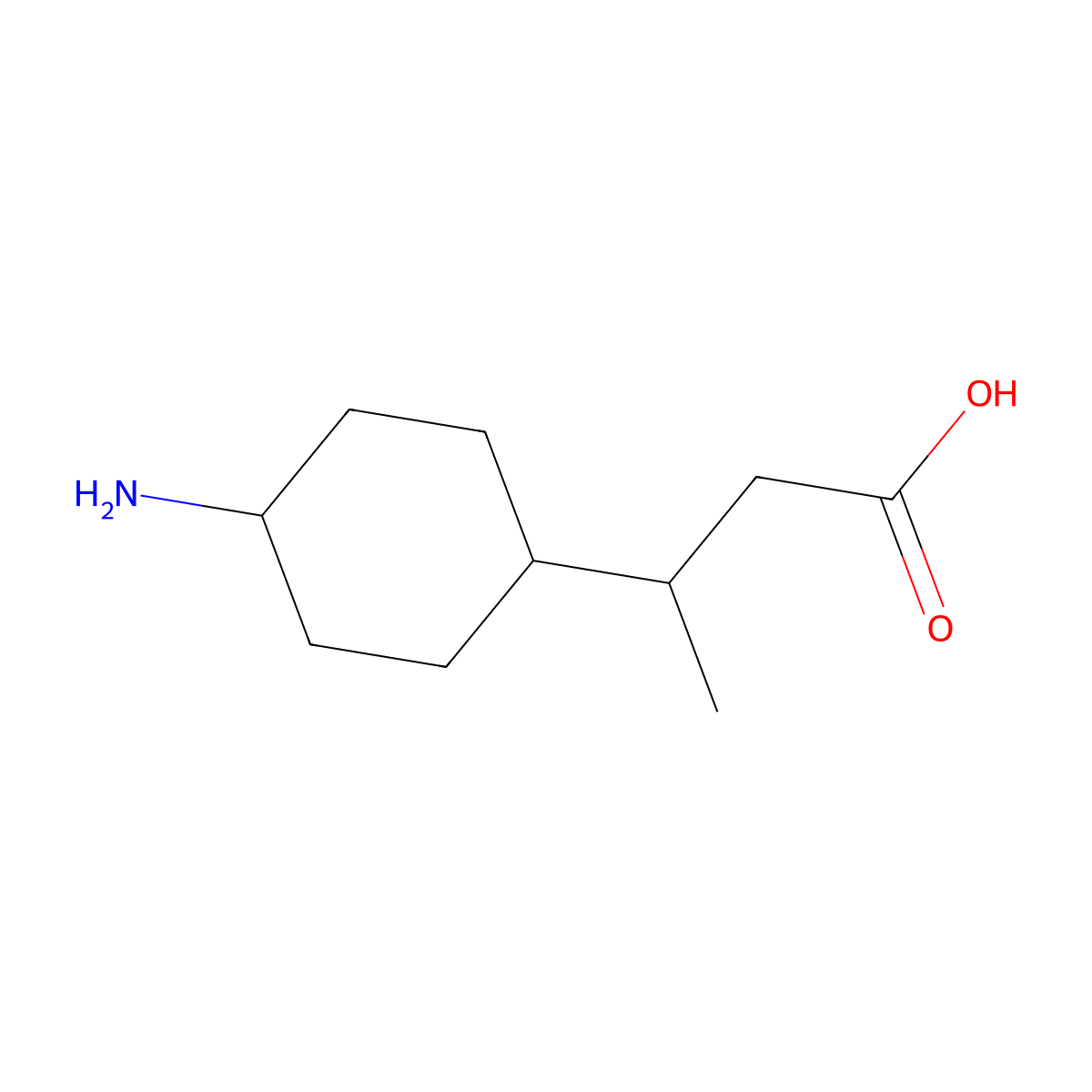 3-(4-Aminocyclohexyl)butanoic acid molecular structure, CAS 2303656-98-4