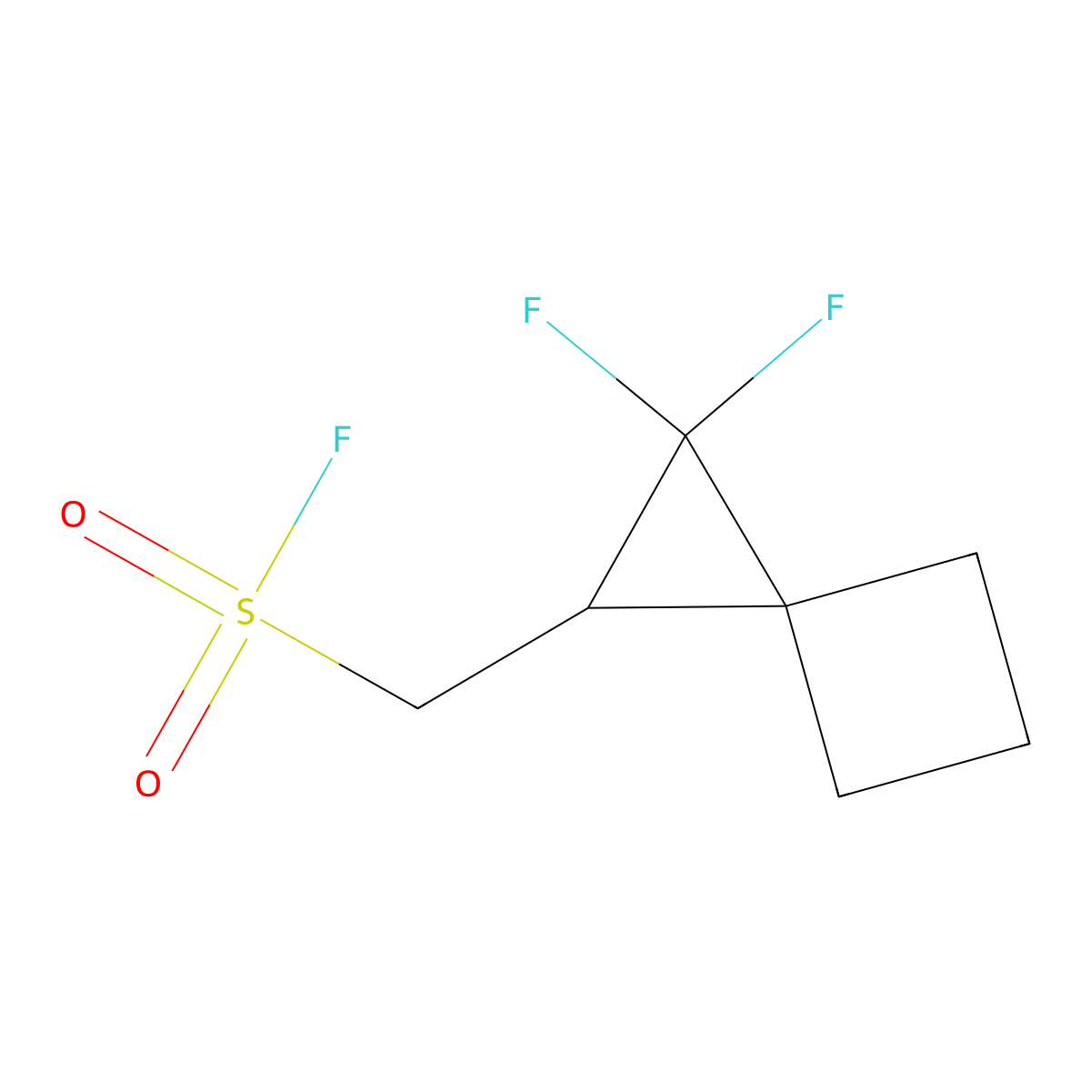 {2,2-Difluorospiro[2.3]hexan-1-yl}methanesulfonyl fluoride molecular structure, CAS 2303700-87-8