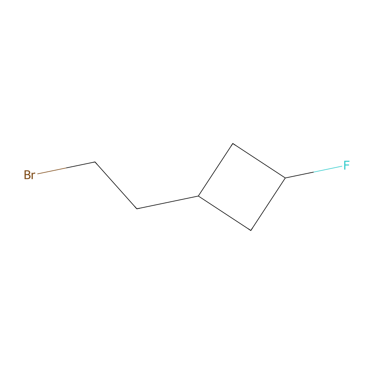 1-(2-Bromoethyl)-3-fluorocyclobutane molecular structure, CAS 2303740-16-9