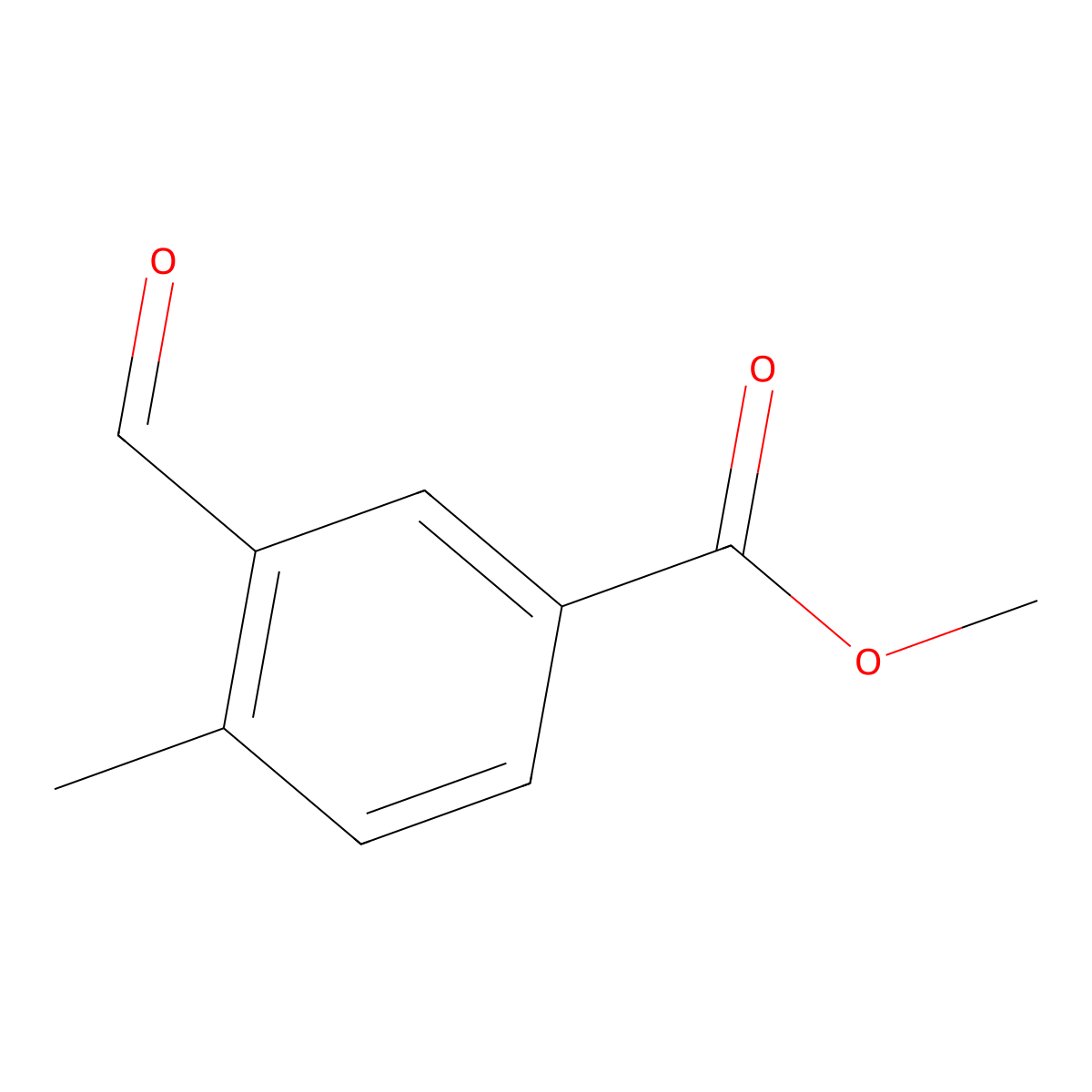 Methyl 3-formyl-4-methylbenzoate molecular structure, CAS 23038-60-0