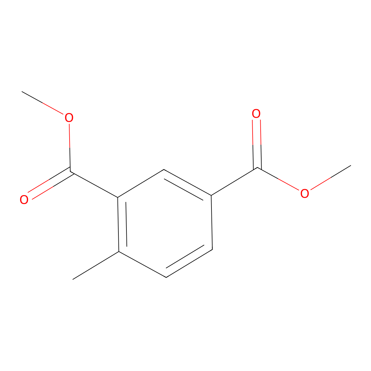 1,3-Benzenedicarboxylic acid, 4-methyl-, 1,3-dimethyl ester molecular structure, CAS 23038-61-1