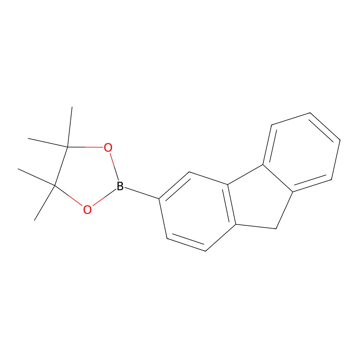 2-(9H-Fluoren-3-yl)-4,4,5,5-tetramethyl-1,3,2-dioxaborolane molecular structure, CAS 2303938-19-2
