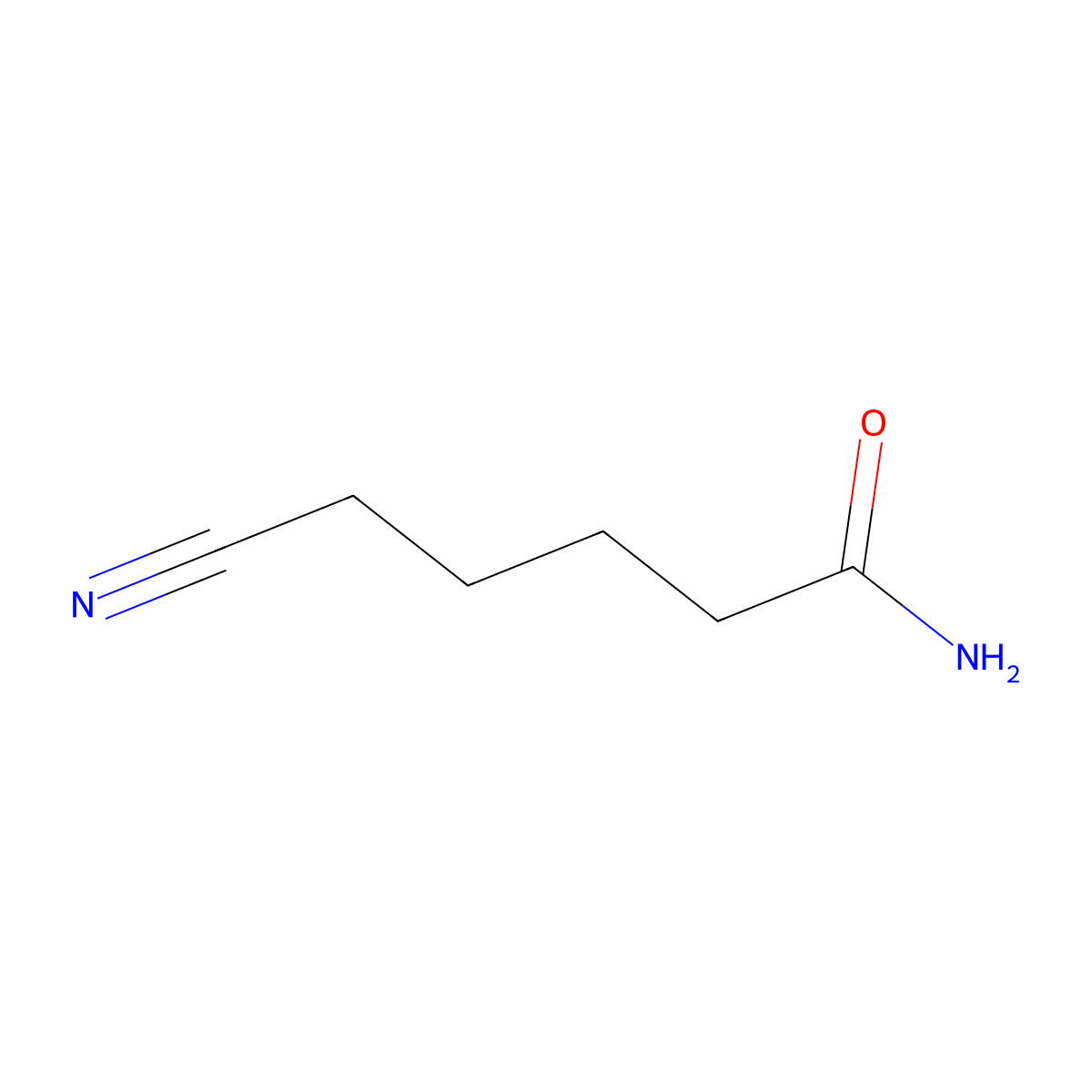 5-Cyanovaleramide molecular structure, CAS 2304-58-7