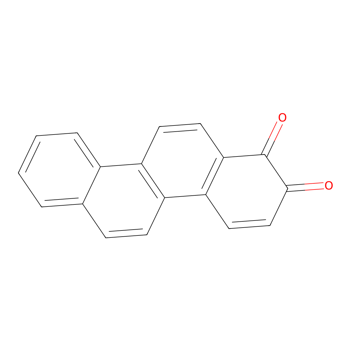 1,2-Chrysenedione molecular structure, CAS 2304-83-8