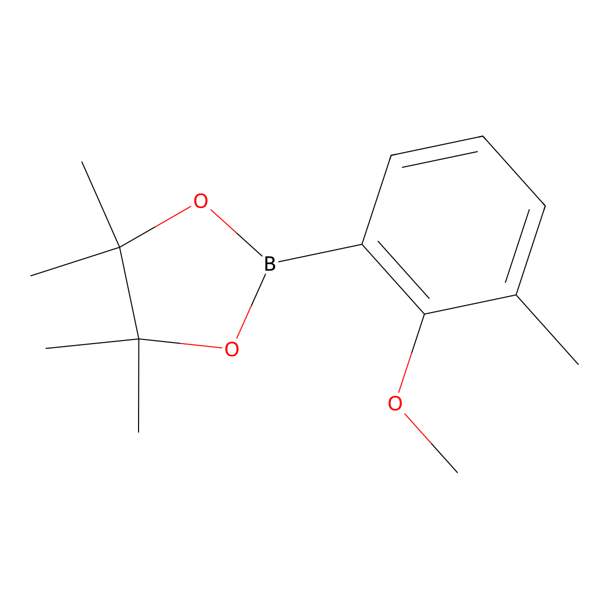 2-(2-Methoxy-3-methylphenyl)-4,4,5,5-tetramethyl-1,3,2-dioxaborolane molecular structure, CAS 2304007-73-4