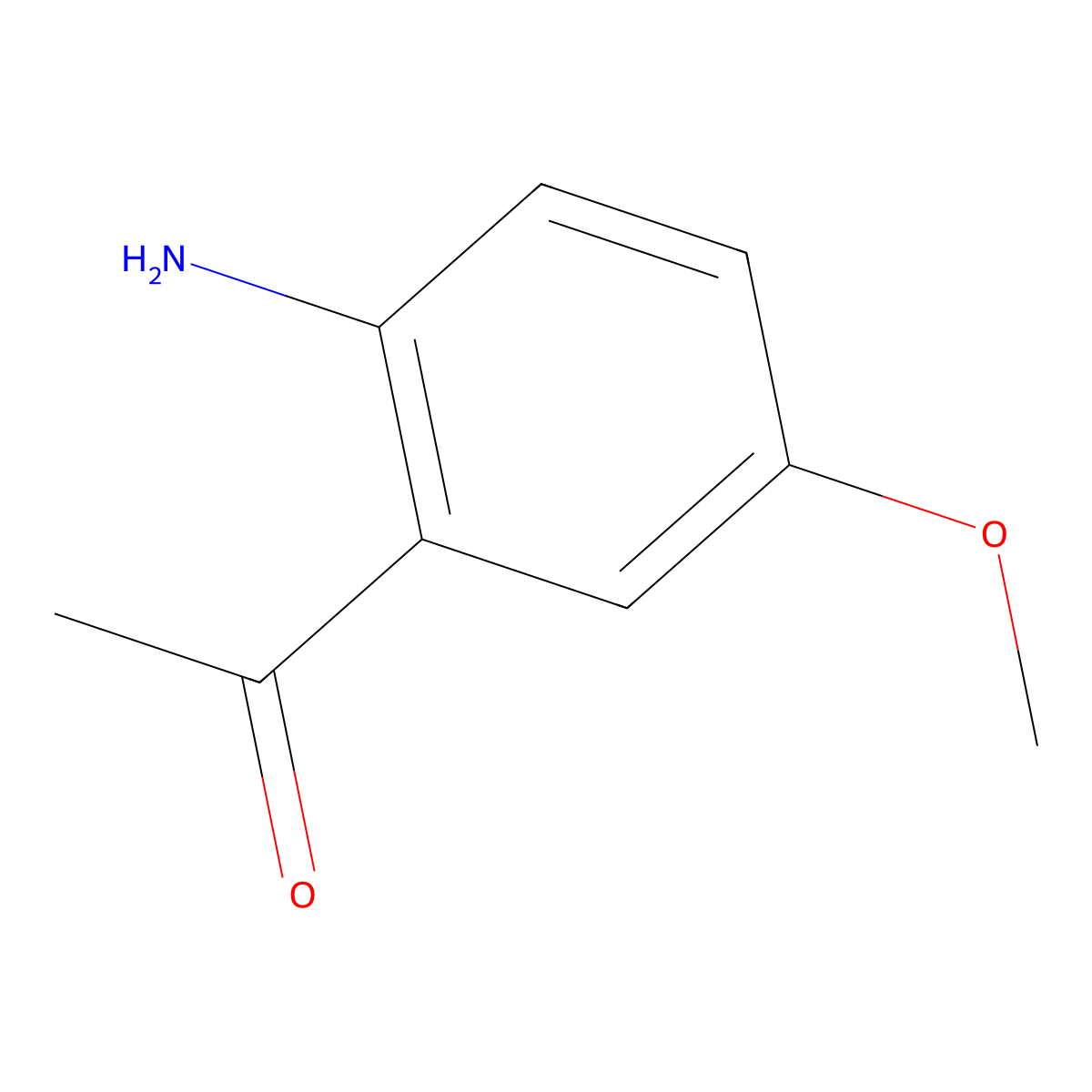 1-(2-Amino-5-methoxyphenyl)ethanone molecular structure, CAS 23042-77-5