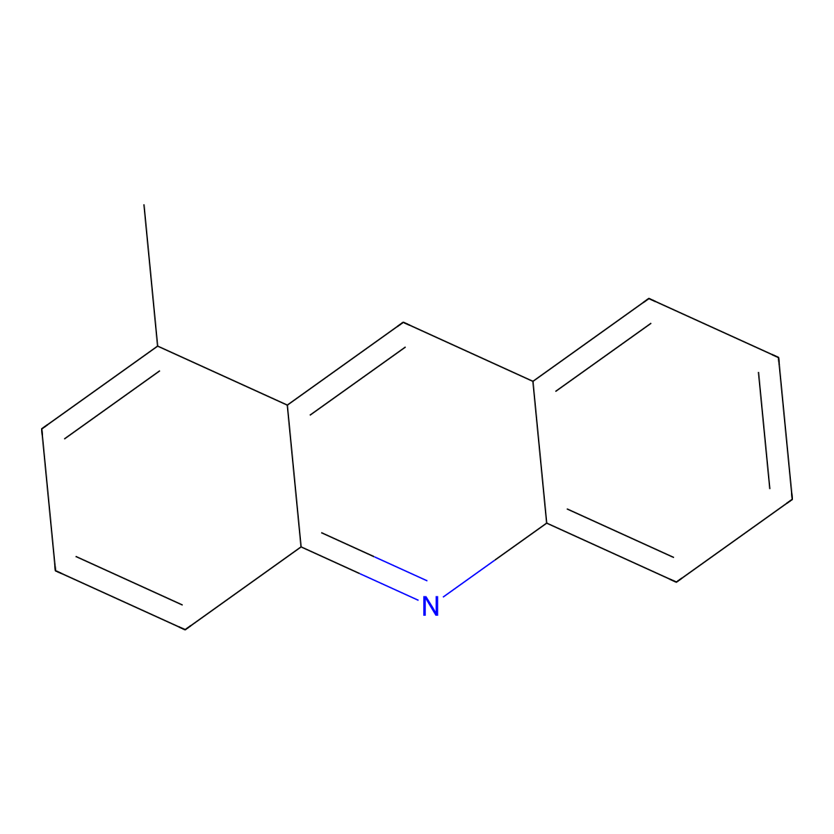 1-Methylacridine molecular structure, CAS 23043-41-6