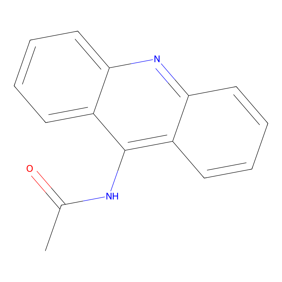 9-Acetamidoacridine molecular structure, CAS 23043-52-9