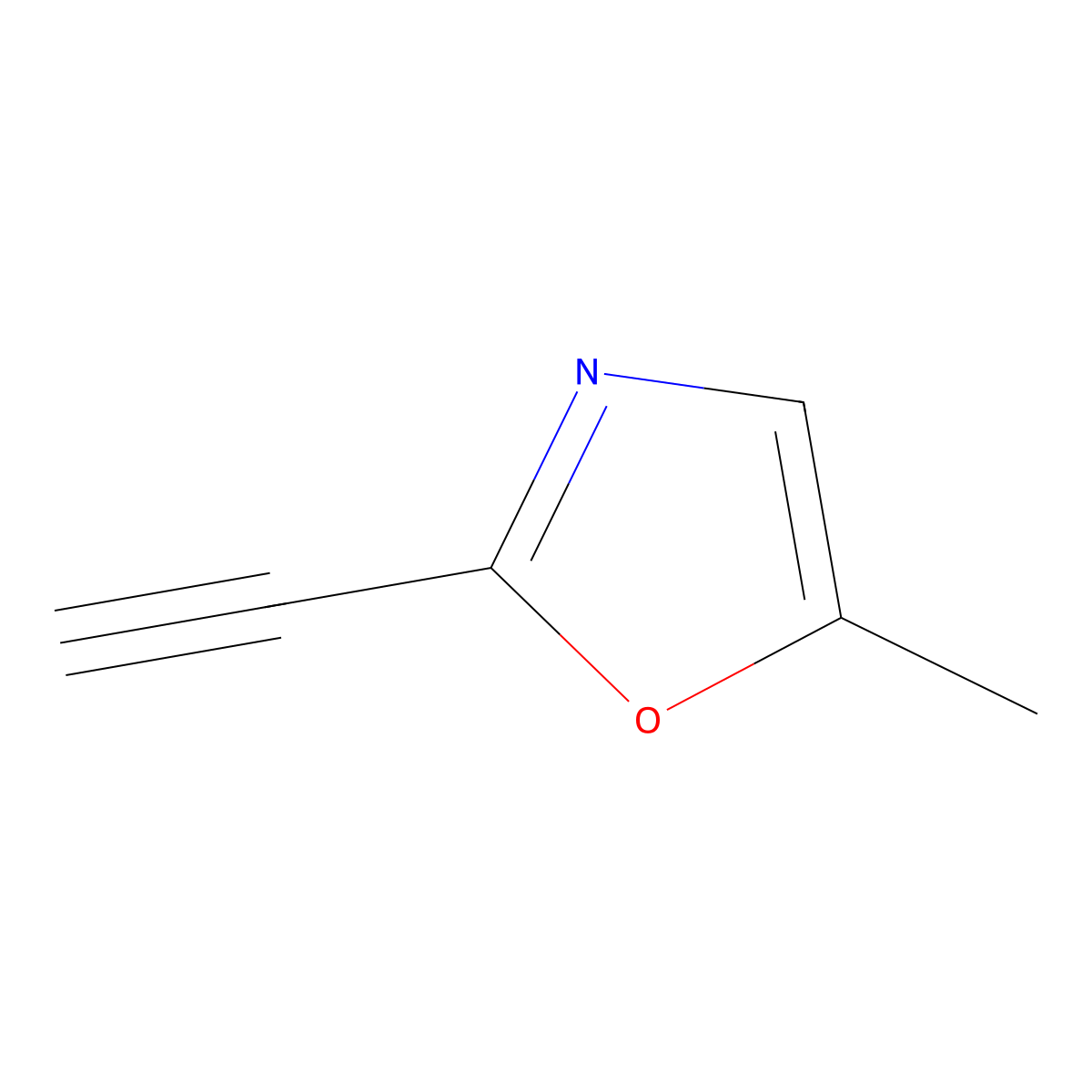 2-Ethynyl-5-methyloxazole molecular structure, CAS 2304404-76-8