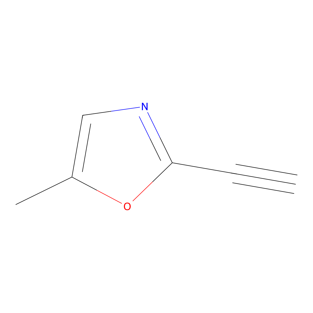 2-Ethynyl-5-methyloxazole molecular structure, CAS 2304404-76-8
