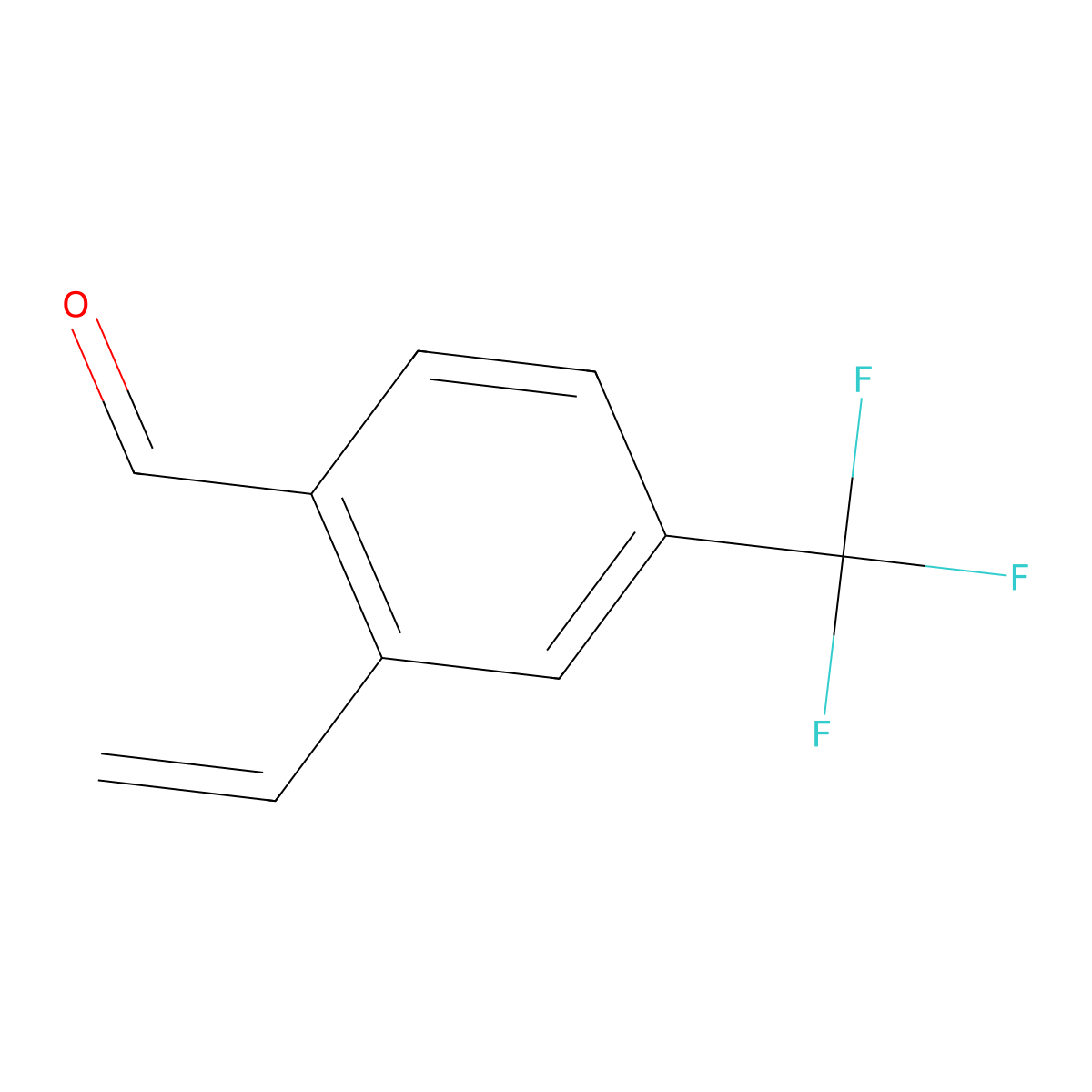 4-(Trifluoromethyl)-2-vinylbenzaldehyde molecular structure, CAS 2304461-40-1