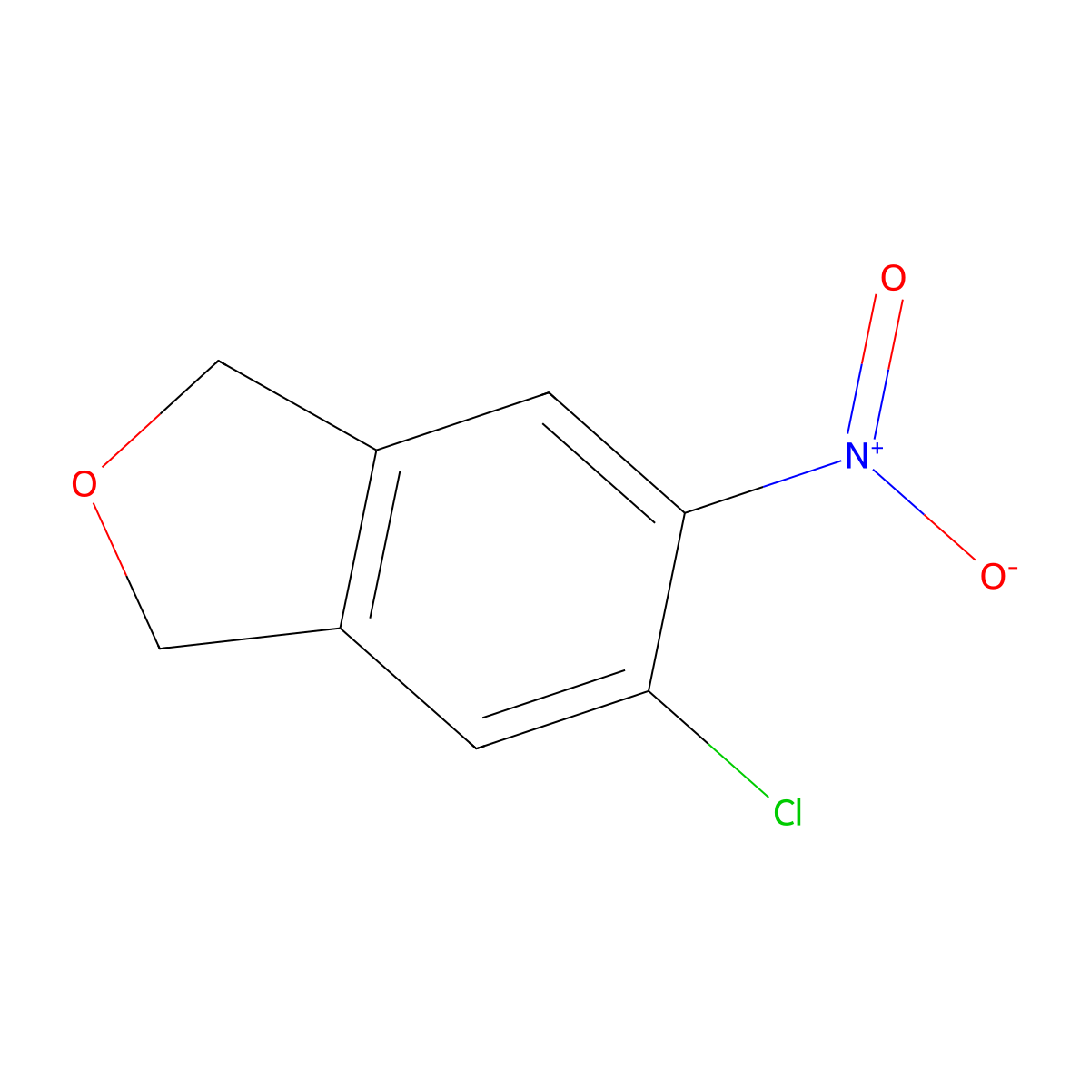 5-Chloro-6-nitro-1,3-dihydro-2-benzofuran molecular structure, CAS 2304496-02-2