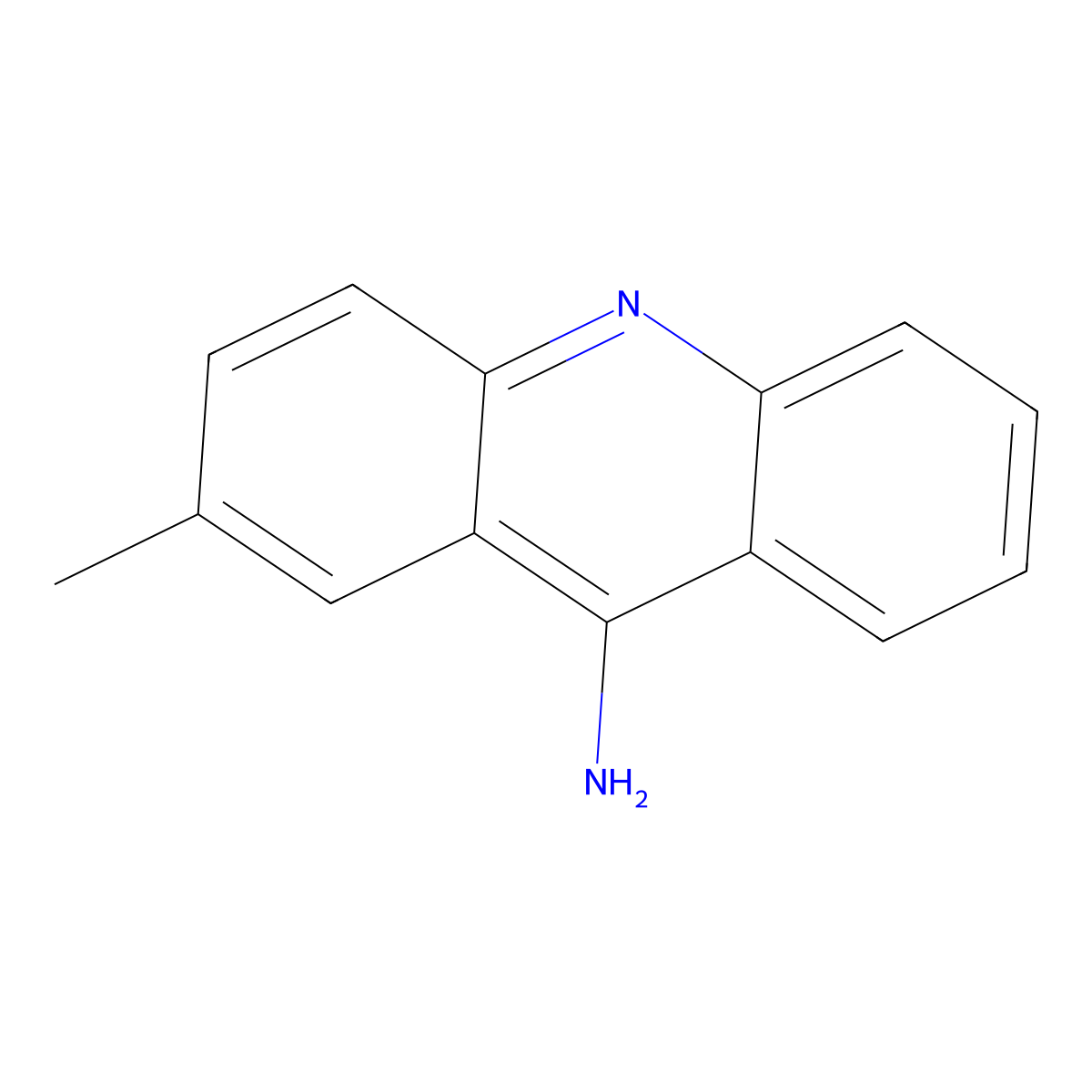 Acridine, 9-amino-2-methyl- molecular structure, CAS 23045-12-7