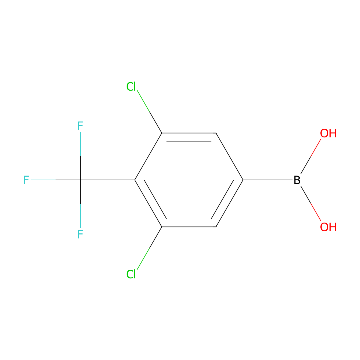 3,5-Dichloro-4-(trifluoromethyl)benzeneboronic acid molecular structure, CAS 2304546-23-2