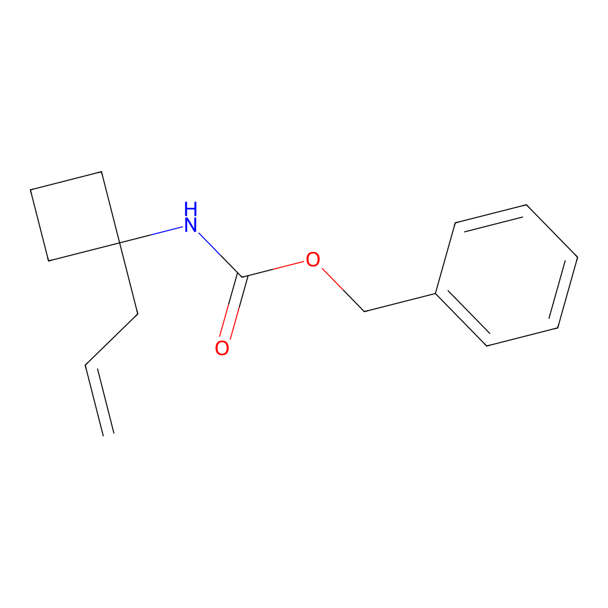 benzyl N-[1-(prop-2-en-1-yl)cyclobutyl]carbamate molecular structure, CAS 2304558-88-9