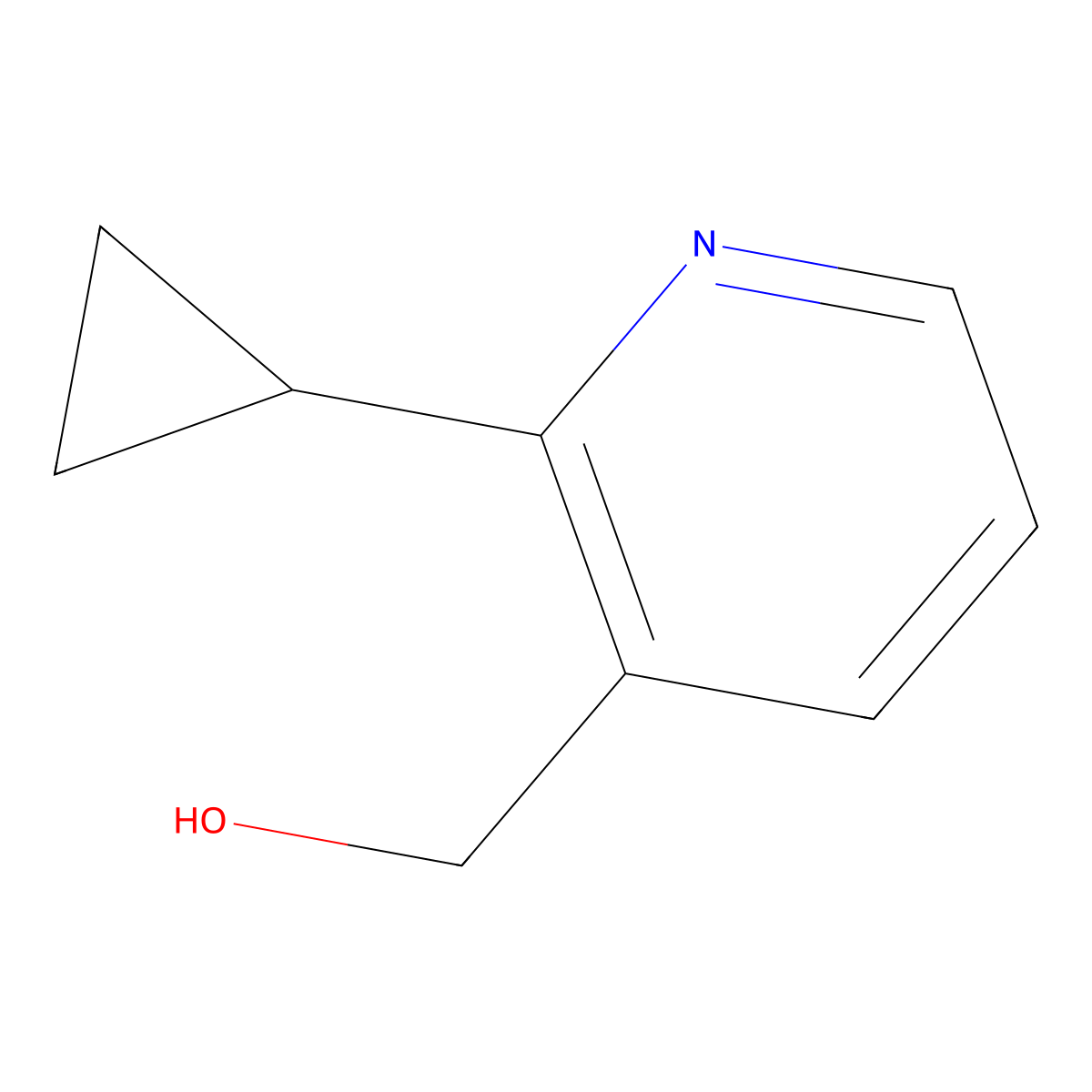 (2-Cyclopropylpyridin-3-YL)methanol molecular structure, CAS 2304579-62-0