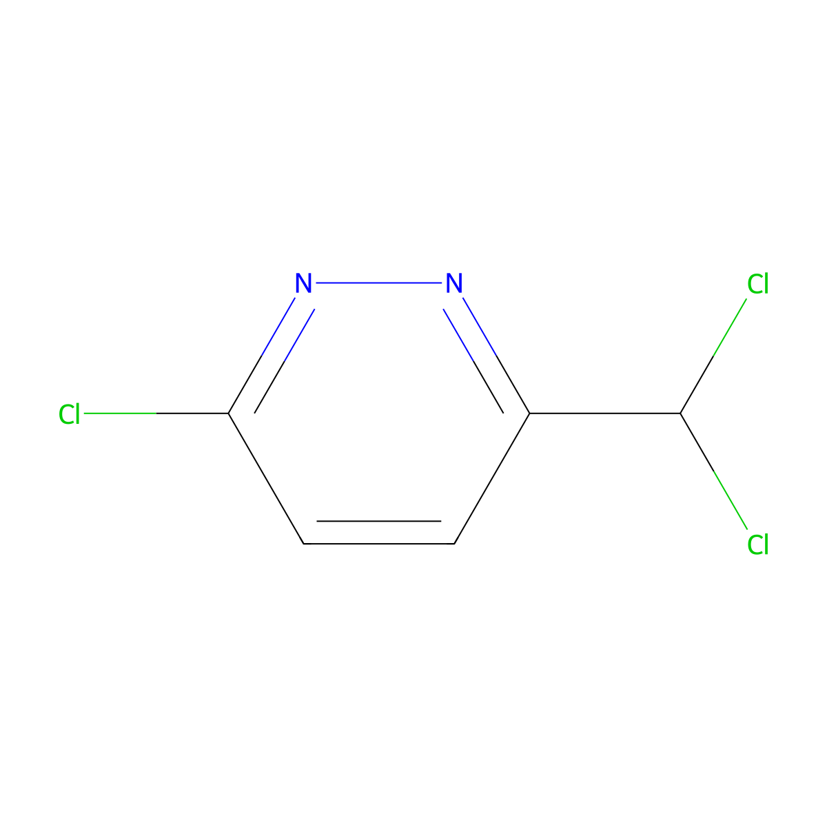 3-Chloro-6-(dichloromethyl)pyridazine molecular structure, CAS 2304584-07-2