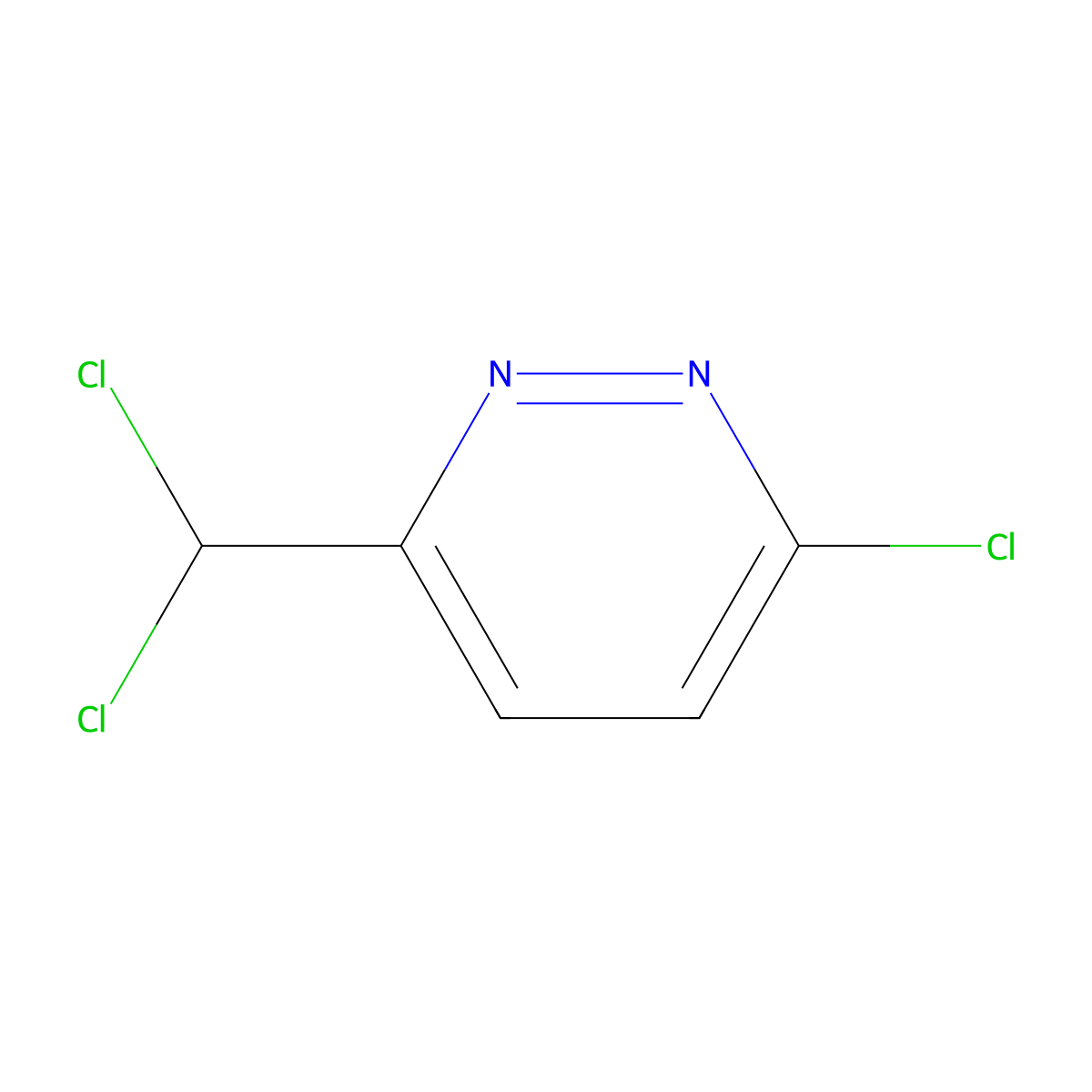 3-Chloro-6-(dichloromethyl)pyridazine molecular structure, CAS 2304584-07-2