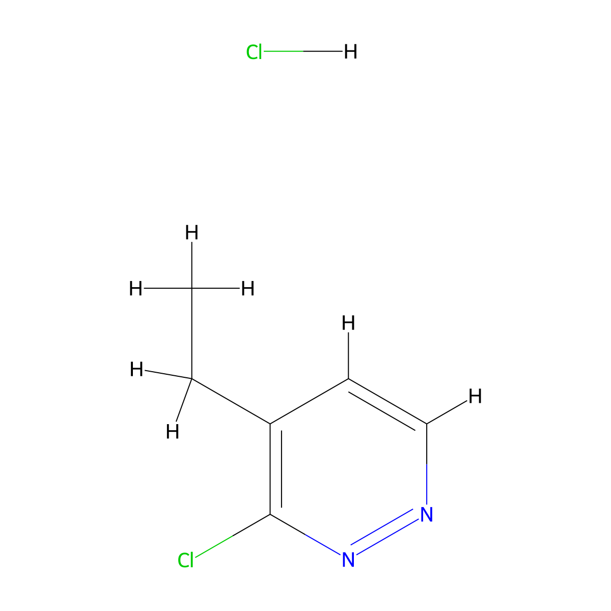 3-Chloro-4-ethylpyridazine hydrochloride molecular structure, CAS 2304584-17-4