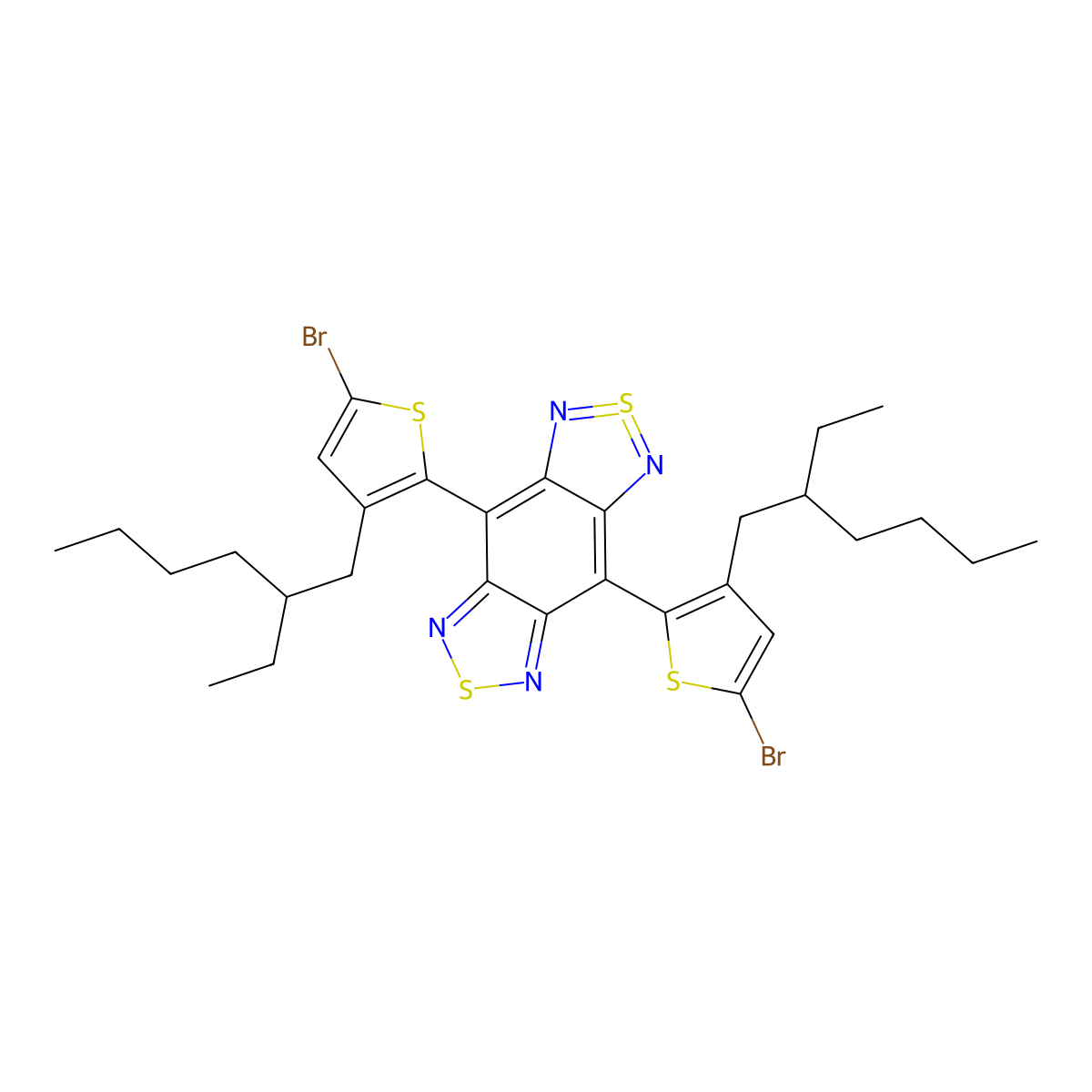 2,8-Bis[5-bromo-3-(2-ethylhexyl)thiophen-2-yl]-5lambda4,11-dithia-4,6,10,12-tetrazatricyclo[7.3.0.03,7]dodeca-1(12),2,4,5,7,9-hexaene molecular structure, CAS 2304625-96-3
