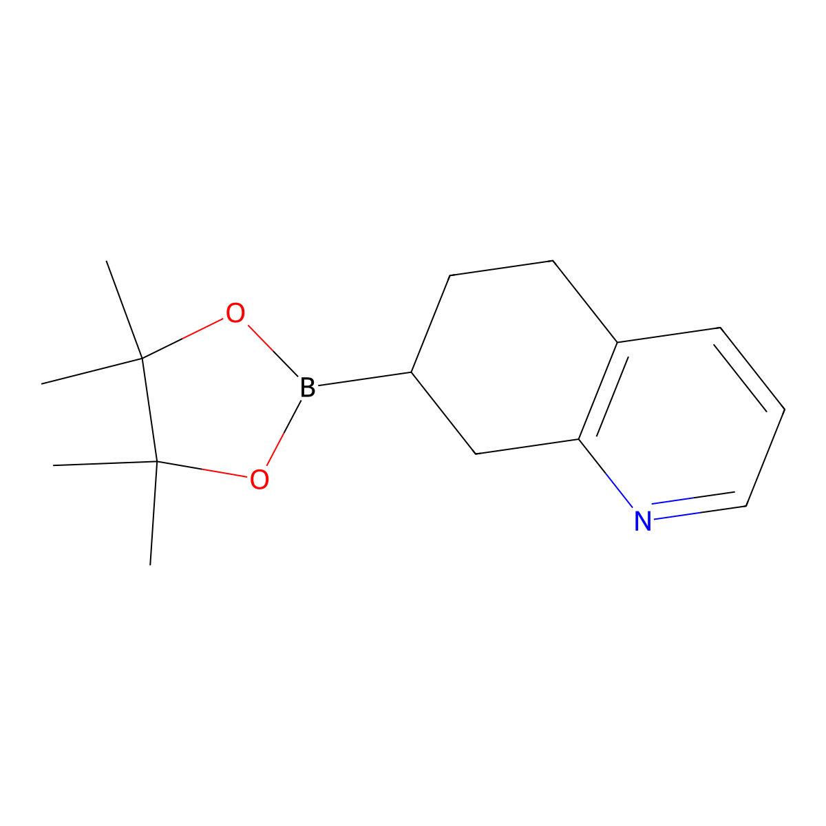 7-(4,4,5,5-Tetramethyl-1,3,2-dioxaborolan-2-YL)-5,6,7,8-tetrahydroquinoline molecular structure, CAS 2304631-57-8