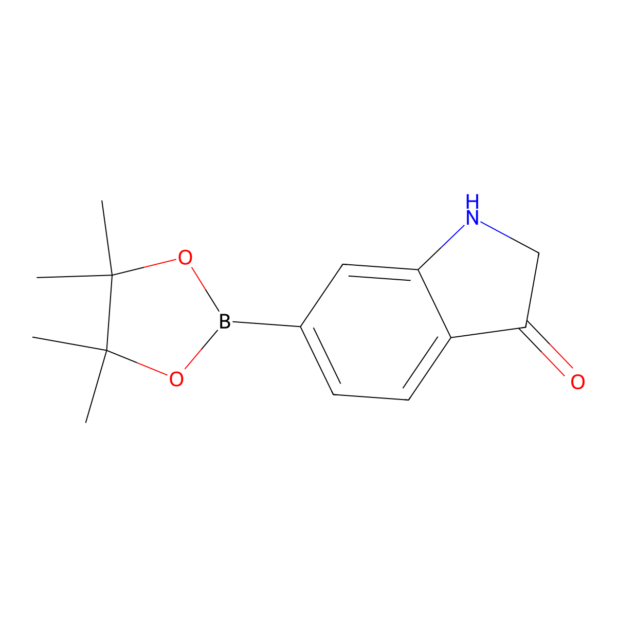 6-(4,4,5,5-Tetramethyl-1,3,2-dioxaborolan-2-YL)indolin-3-one molecular structure, CAS 2304633-97-2