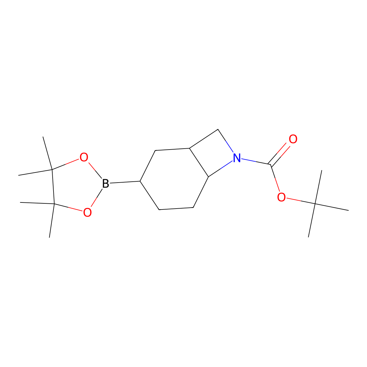 Tert-butyl 3-(4,4,5,5-tetramethyl-1,3,2-dioxaborolan-2-YL)-7-azabicyclo[4.2.0]octane-7-carboxylate molecular structure, CAS 2304634-41-9