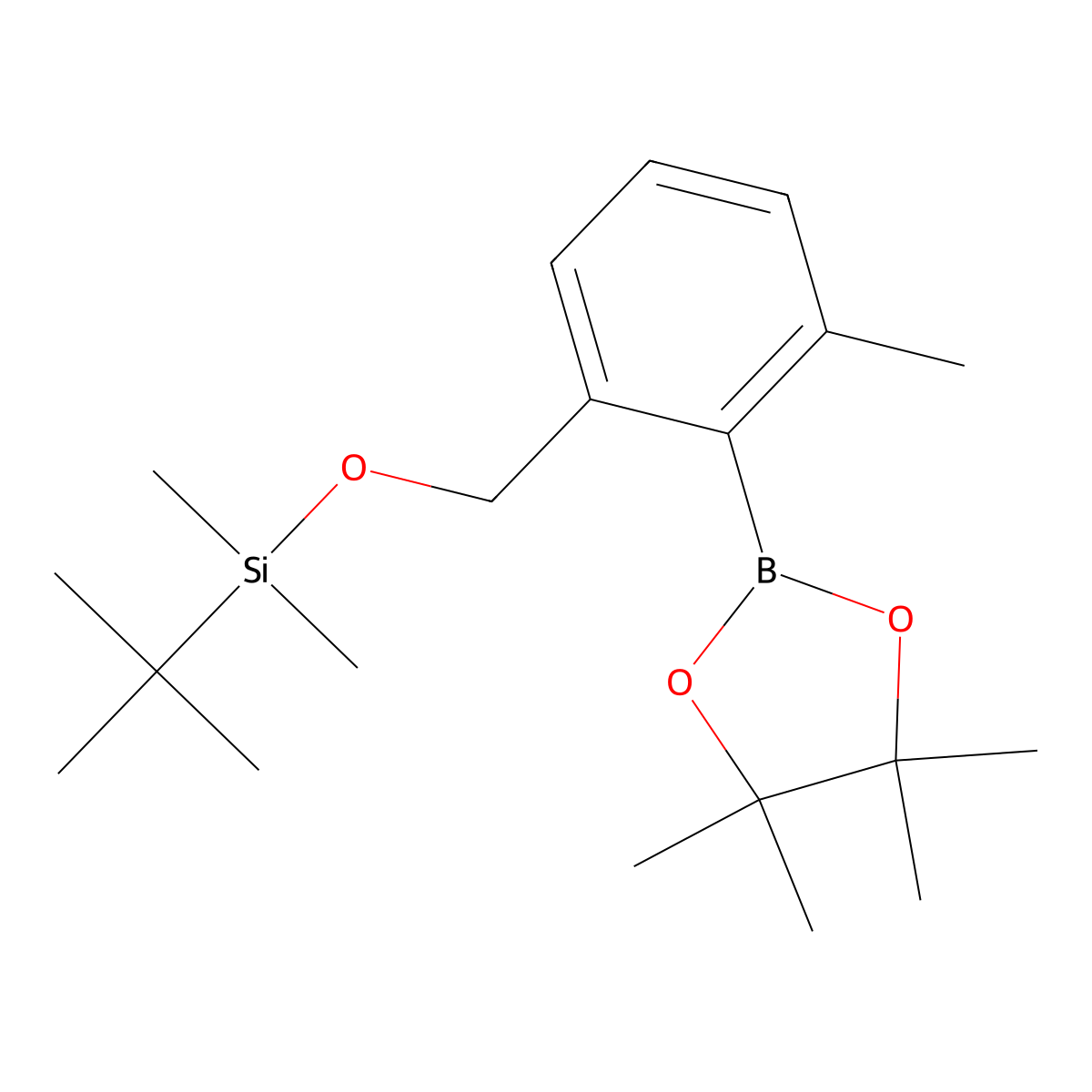 2-[[(tert-Butyldimethylsilyl)oxy]methyl]-6-methylphenylboronic Acid Pinacol Ester molecular structure, CAS 2304634-49-7