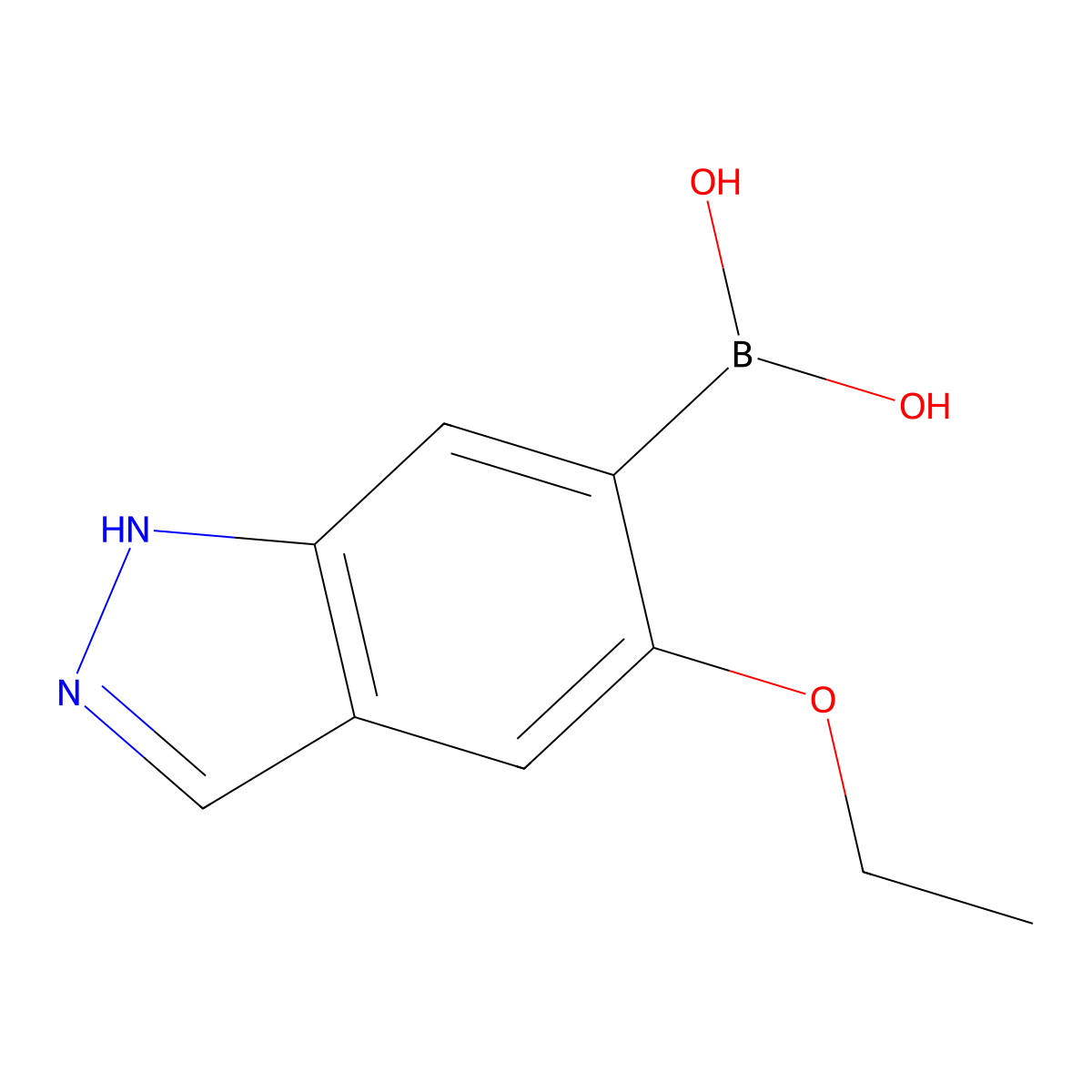 (5-Ethoxy-1H-indazol-6-yl)boronic acid molecular structure, CAS 2304634-56-6