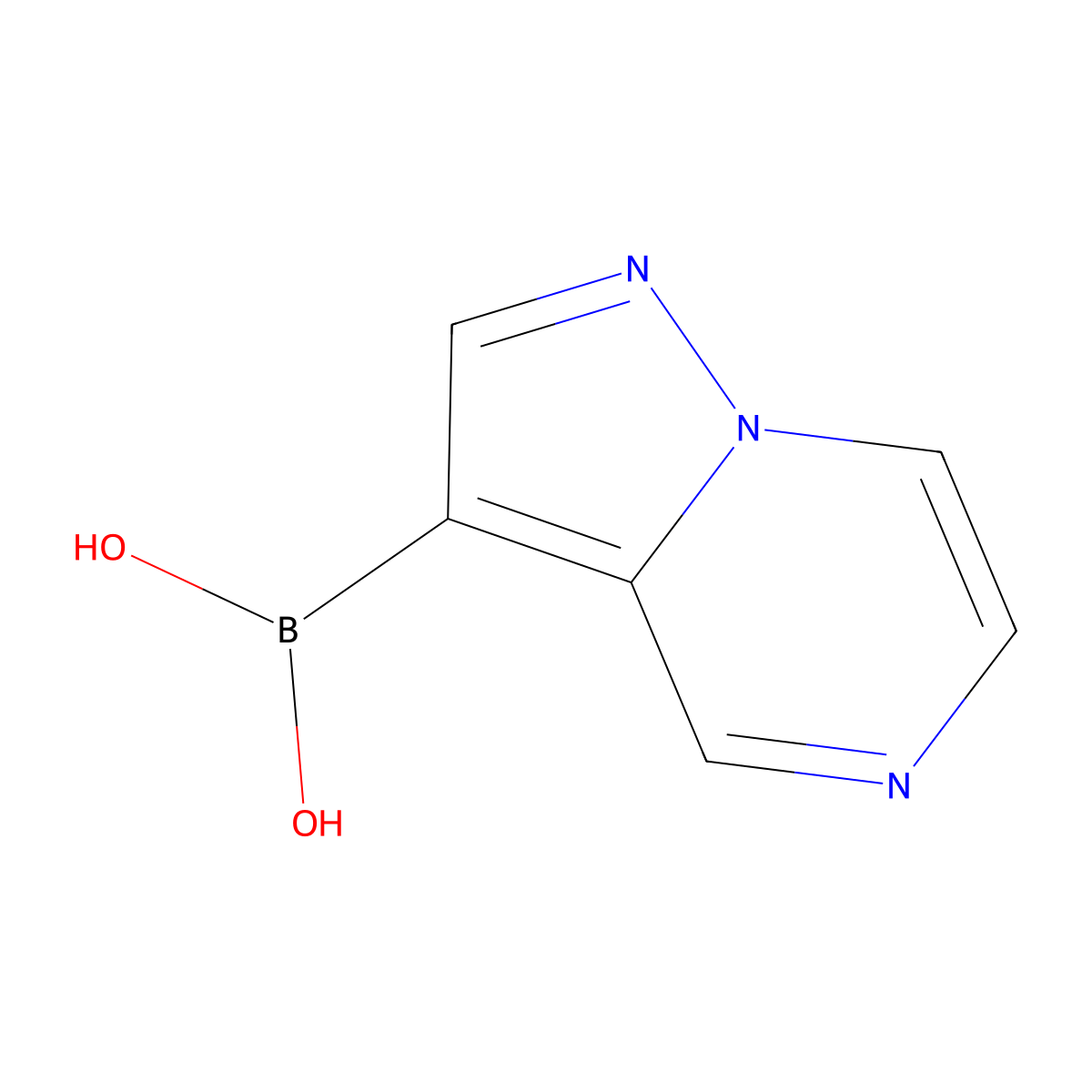 Pyrazolo[1,5-A]pyrazine-3-boronic acid molecular structure, CAS 2304634-86-2