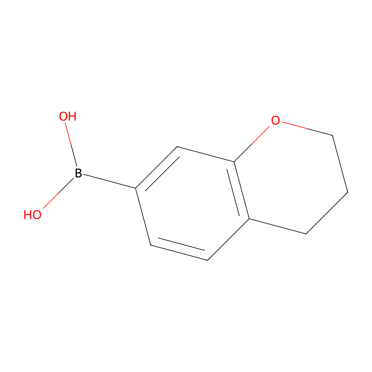 Chroman-7-ylboronic acid molecular structure, CAS 2304634-89-5