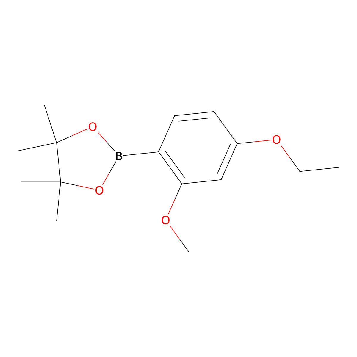 2-(4-Ethoxy-2-methoxyphenyl)-4,4,5,5-tetramethyl-1,3,2-dioxaborolane molecular structure, CAS 2304634-97-5