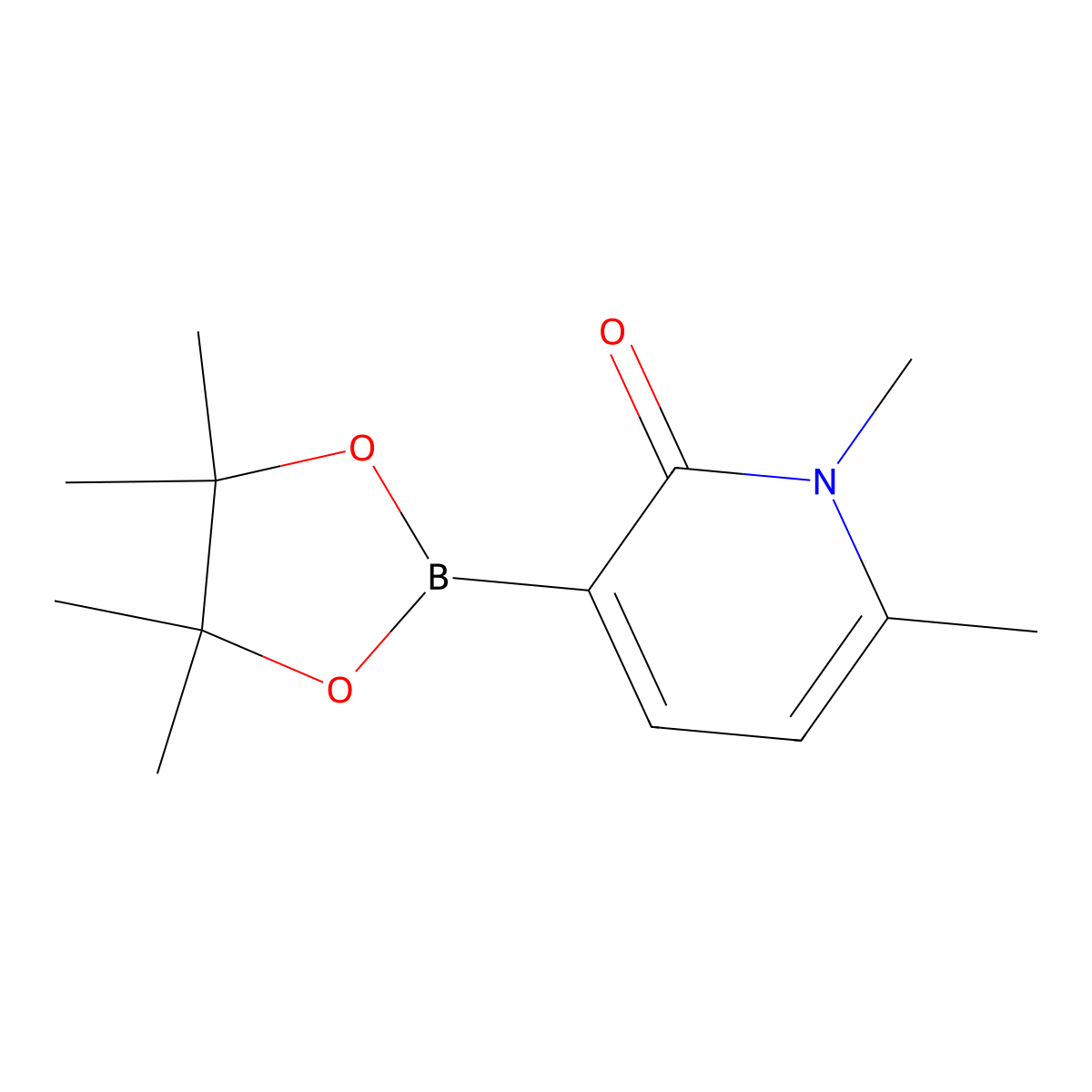 (1,6-Dimethyl-2-oxo-1,2-dihydropyridin-3-YL)boronic acid pinacol ester molecular structure, CAS 2304634-99-7