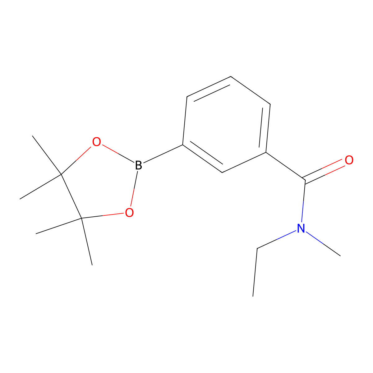N-Ethyl-N-methyl-3-(4,4,5,5-tetramethyl-1,3,2-dioxaborolan-2-yl)benzamide molecular structure, CAS 2304635-34-3