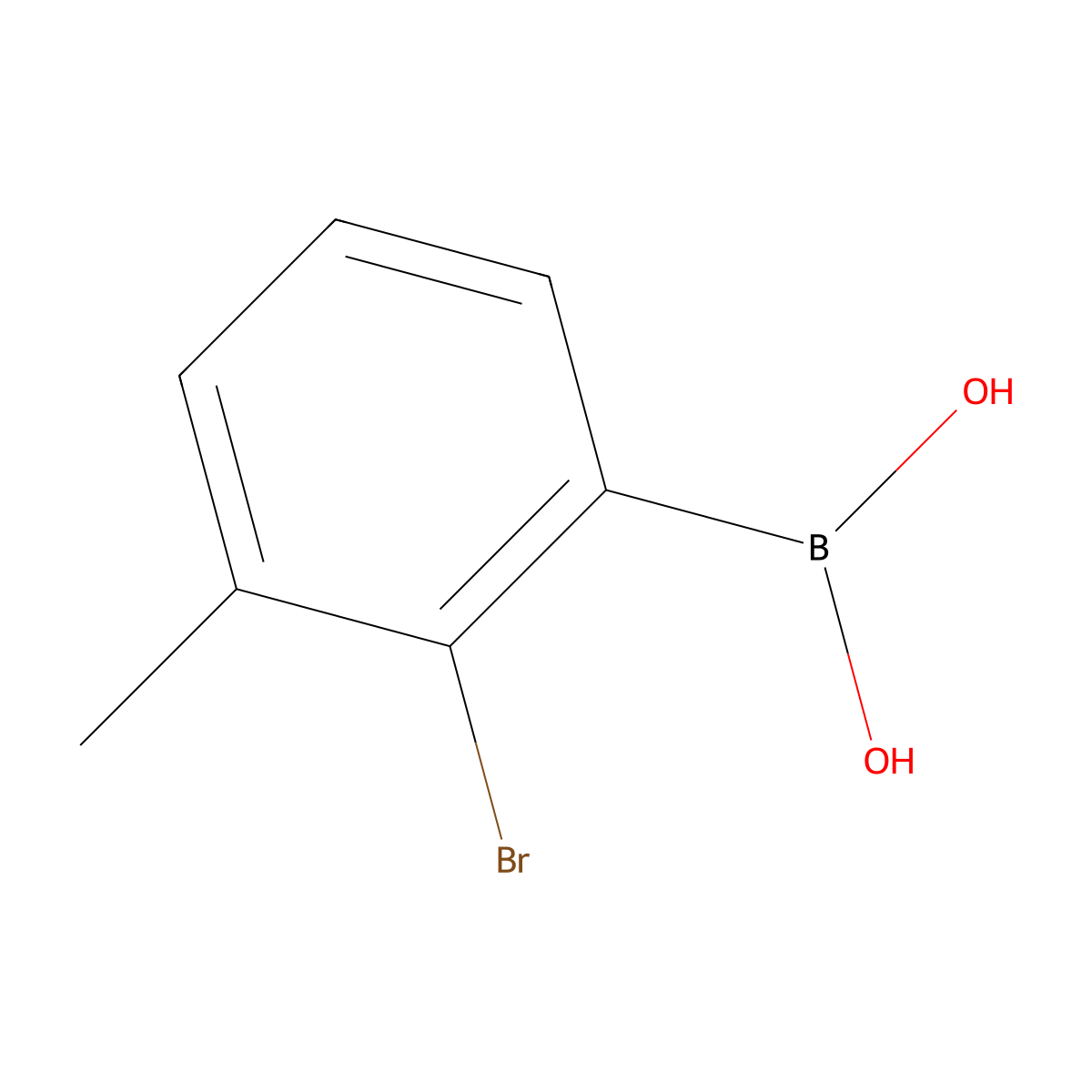 (2-Bromo-3-methylphenyl)boronic acid molecular structure, CAS 2304635-39-8