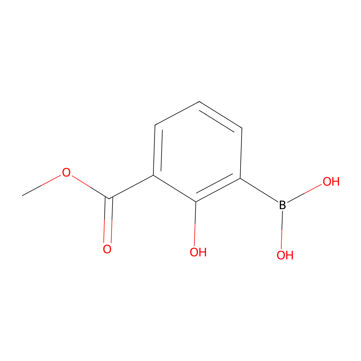 [2-Hydroxy-3-(methoxycarbonyl)phenyl]boronic acid molecular structure, CAS 2304635-49-0