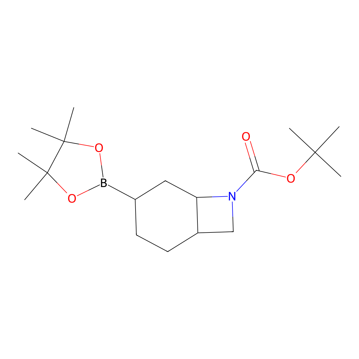 Tert-butyl 4-(4,4,5,5-tetramethyl-1,3,2-dioxaborolan-2-YL)-7-azabicyclo[4.2.0]octane-7-carboxylate molecular structure, CAS 2304635-72-9