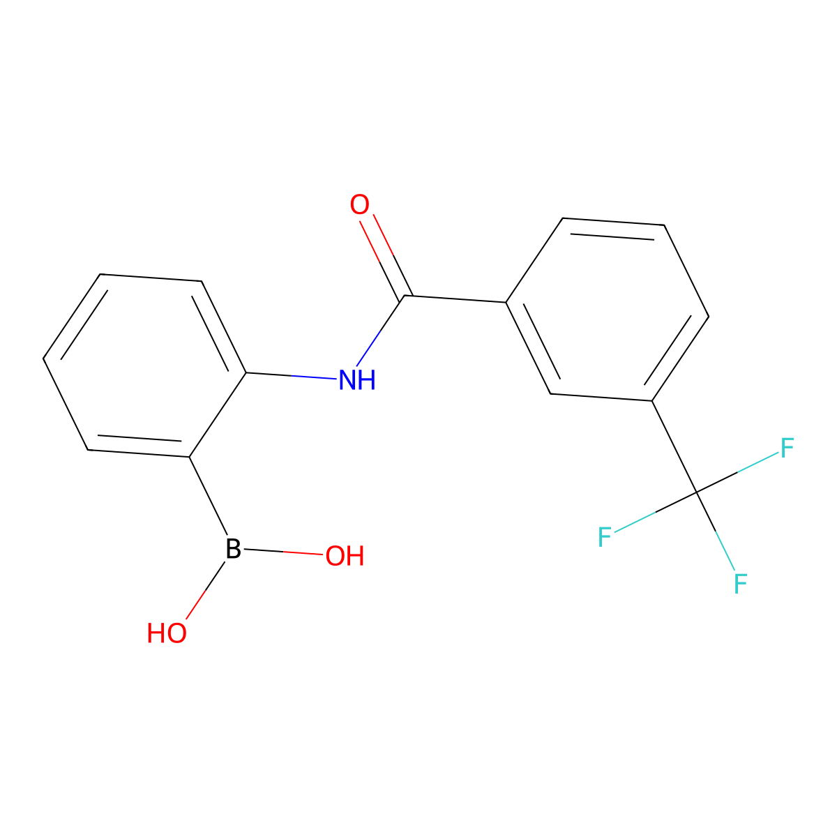 2-[3-(Trifluoromethyl)benzamido]phenylboronic Acid molecular structure, CAS 2304635-75-2