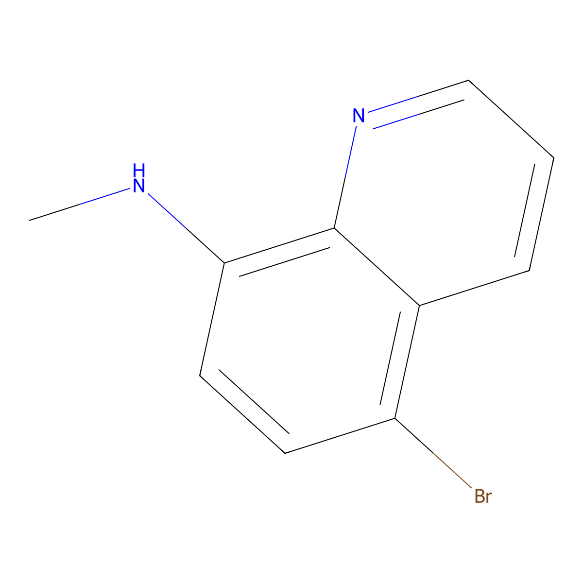 5-bromo-N-methyl-8-quinolinamine molecular structure, CAS 2304753-12-4
