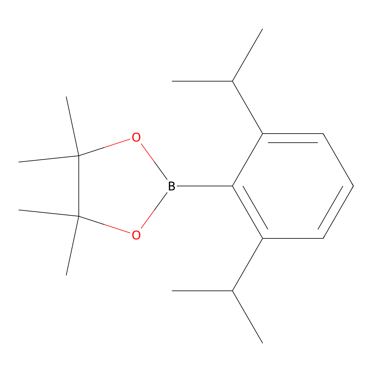 2-(2,6-Diisopropylphenyl)-4,4,5,5-tetramethyl-1,3,2-dioxaborolane molecular structure, CAS 2304890-96-6