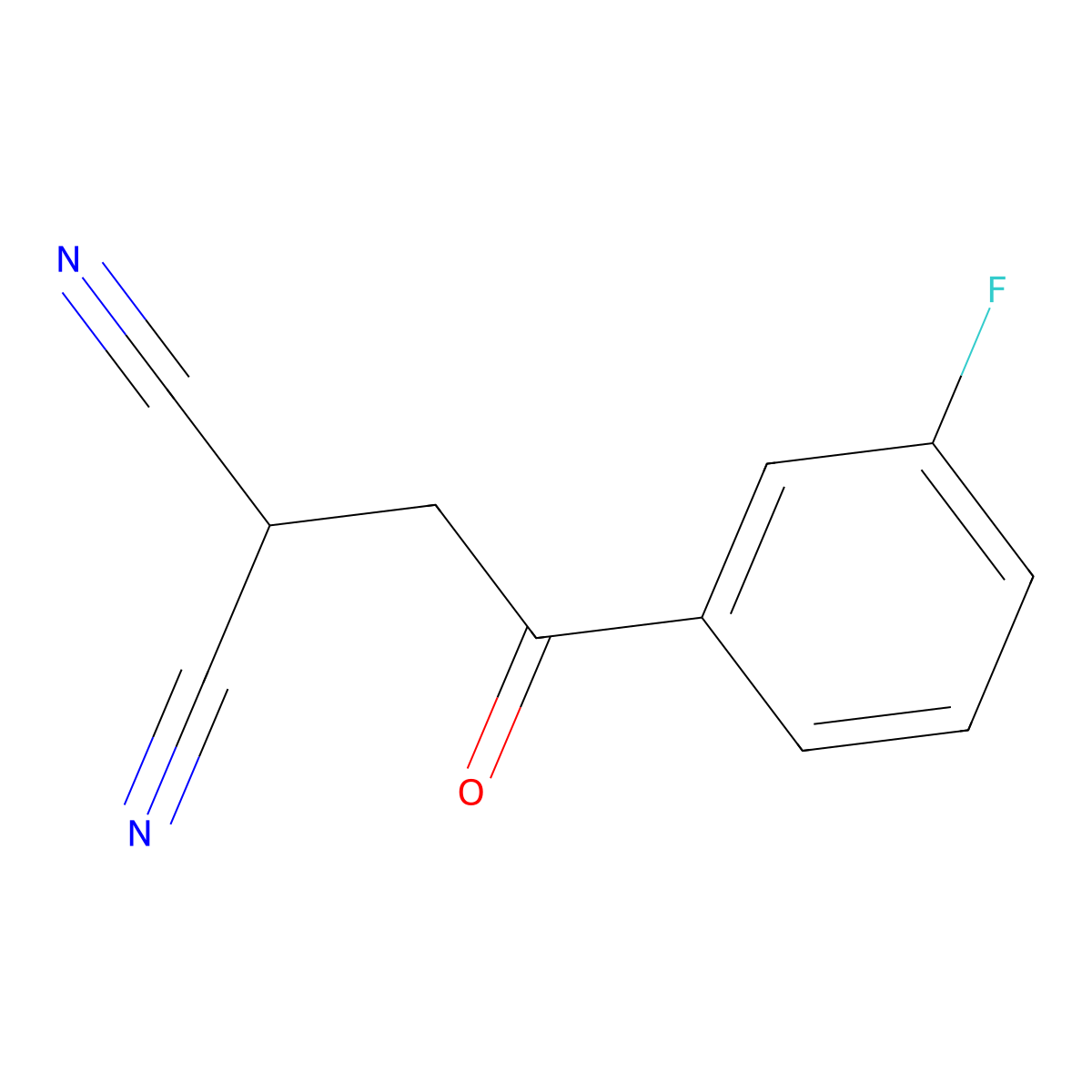 2-(2-(3-Fluorophenyl)-2-oxoethyl)malononitrile molecular structure, CAS 2304978-51-4