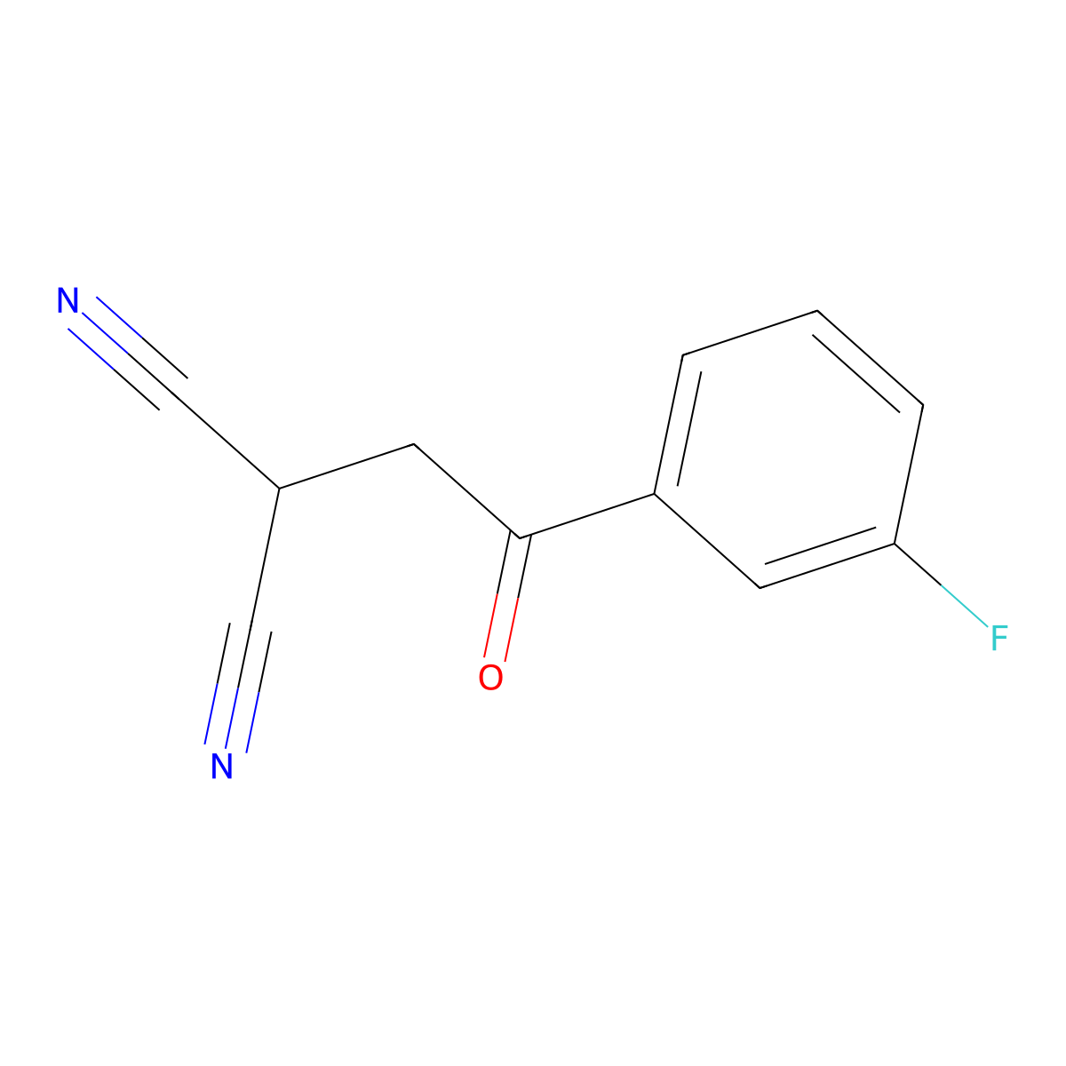 2-(2-(3-Fluorophenyl)-2-oxoethyl)malononitrile molecular structure, CAS 2304978-51-4