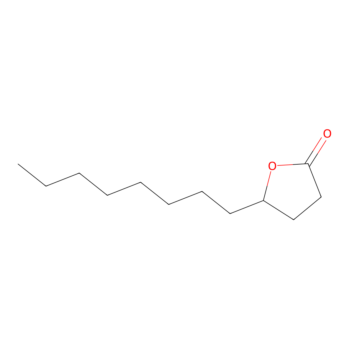 Gamma-Dodecalactone molecular structure, CAS 2305-05-7
